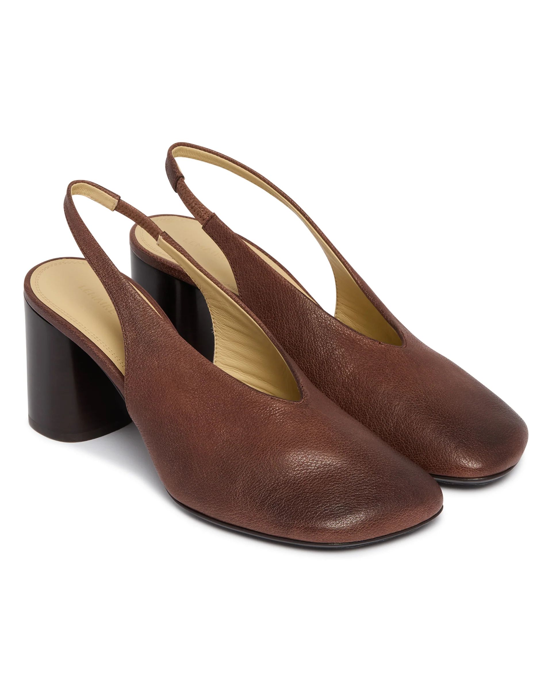 Glove Slingback Pumps Marroni - Image 3