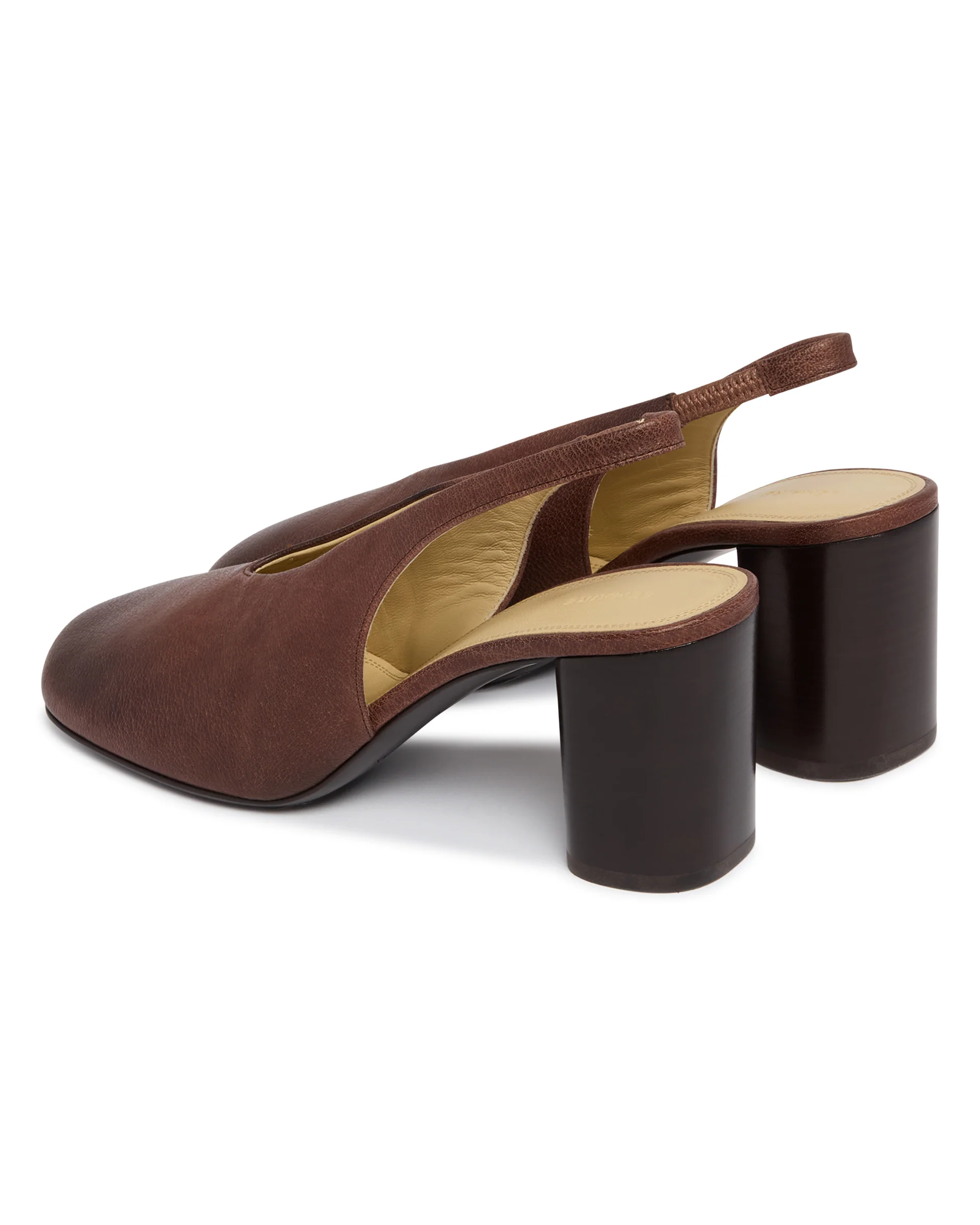 Glove Slingback Pumps Marroni - Image 5