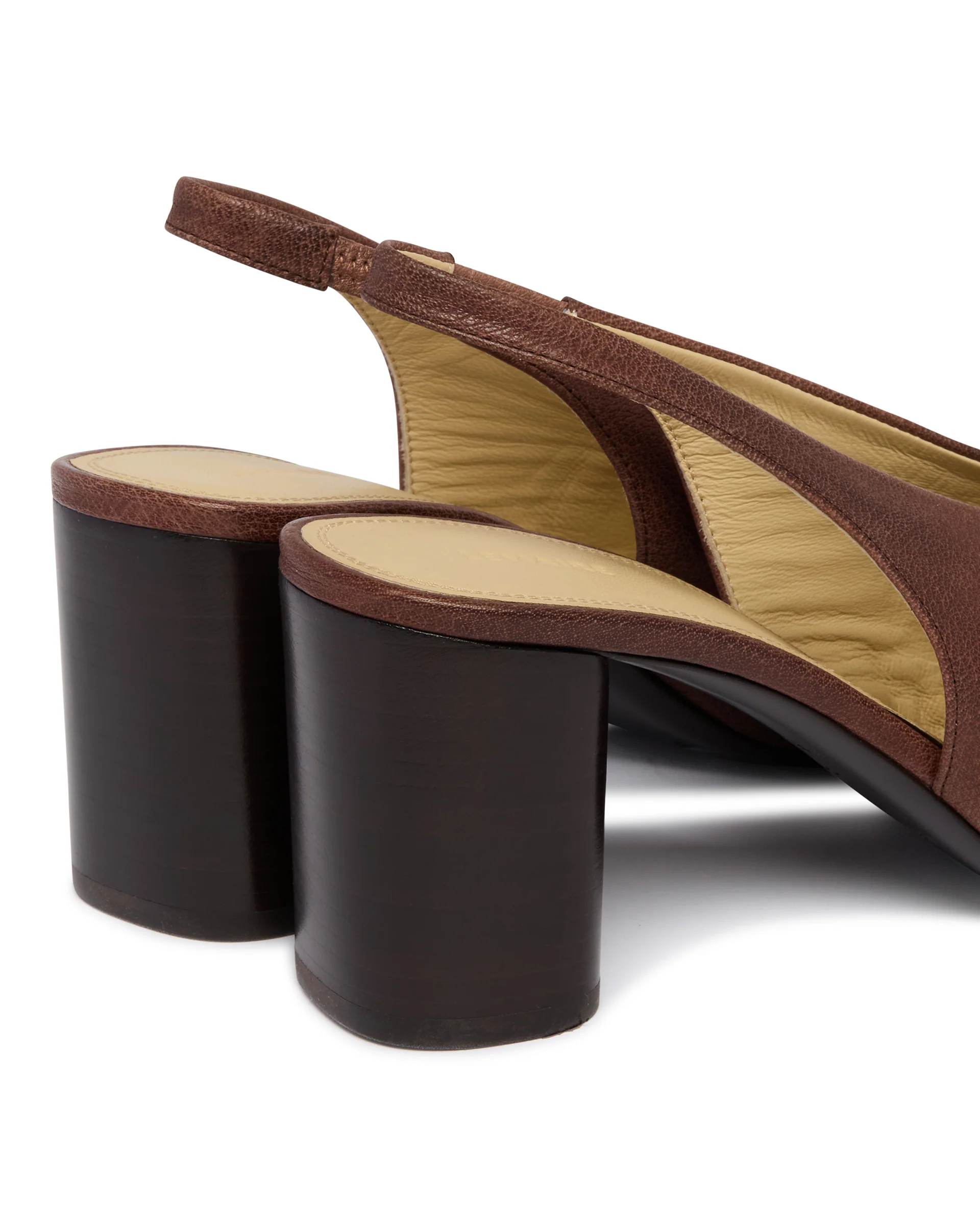Glove Slingback Pumps Marroni - Image 6