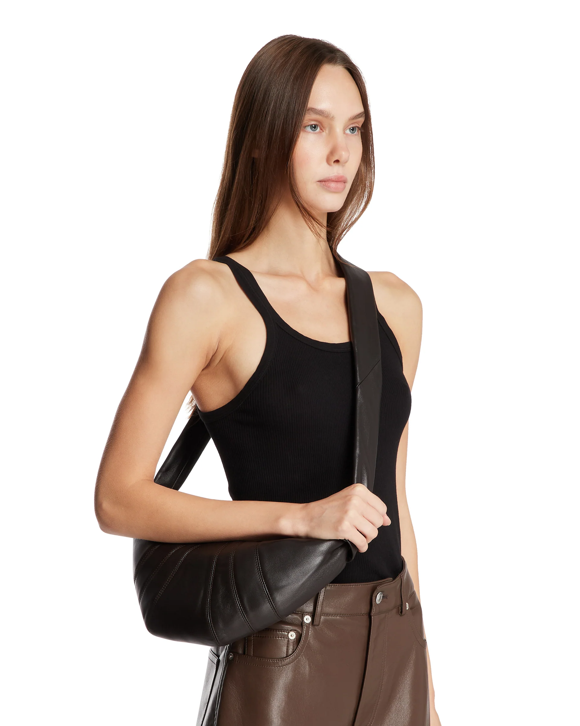 Borsa Croissant Piccola Marrone - Image 3