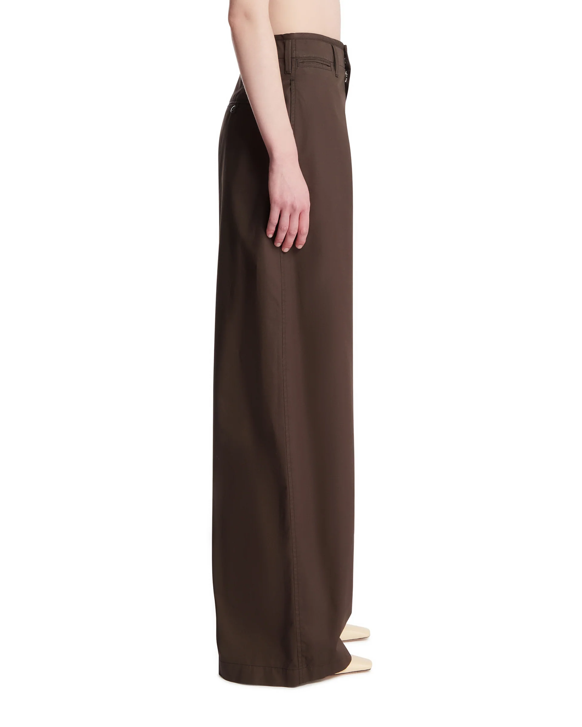 Pantaloni Wide Leg Marroni - Image 4