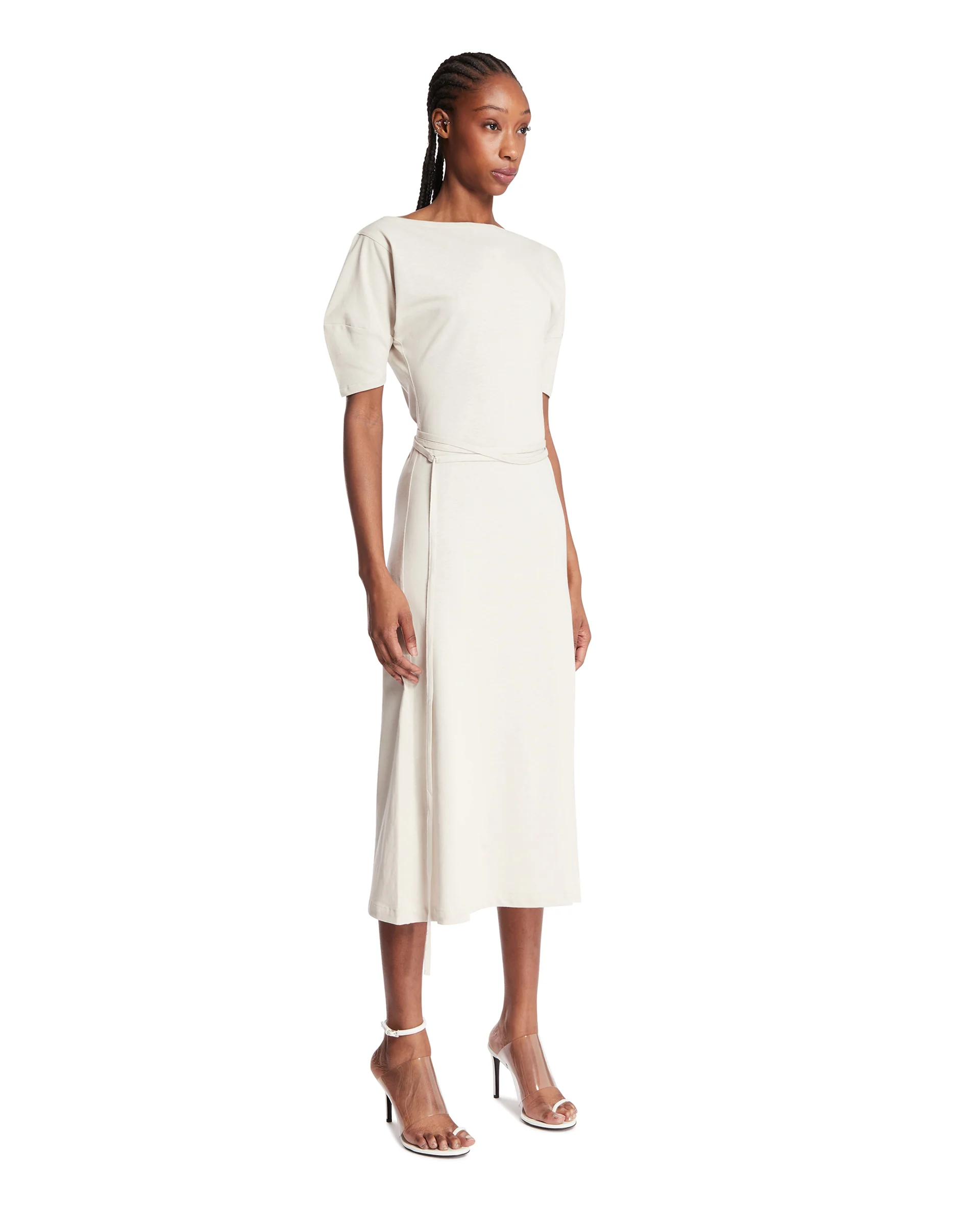 Abito Off-Shoulder Grigio - Image 2