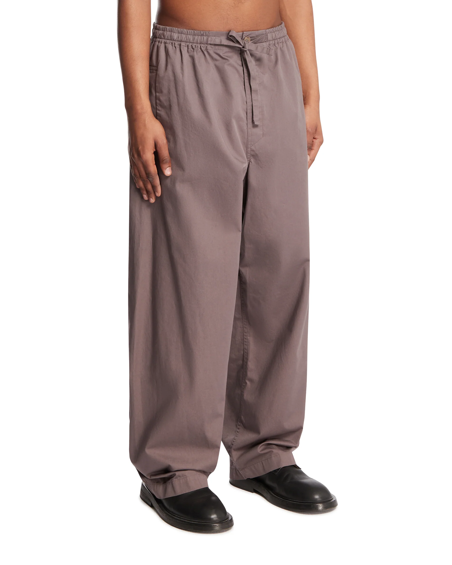 Pantaloni Ampi Con Coulisse Grigi - Image 2