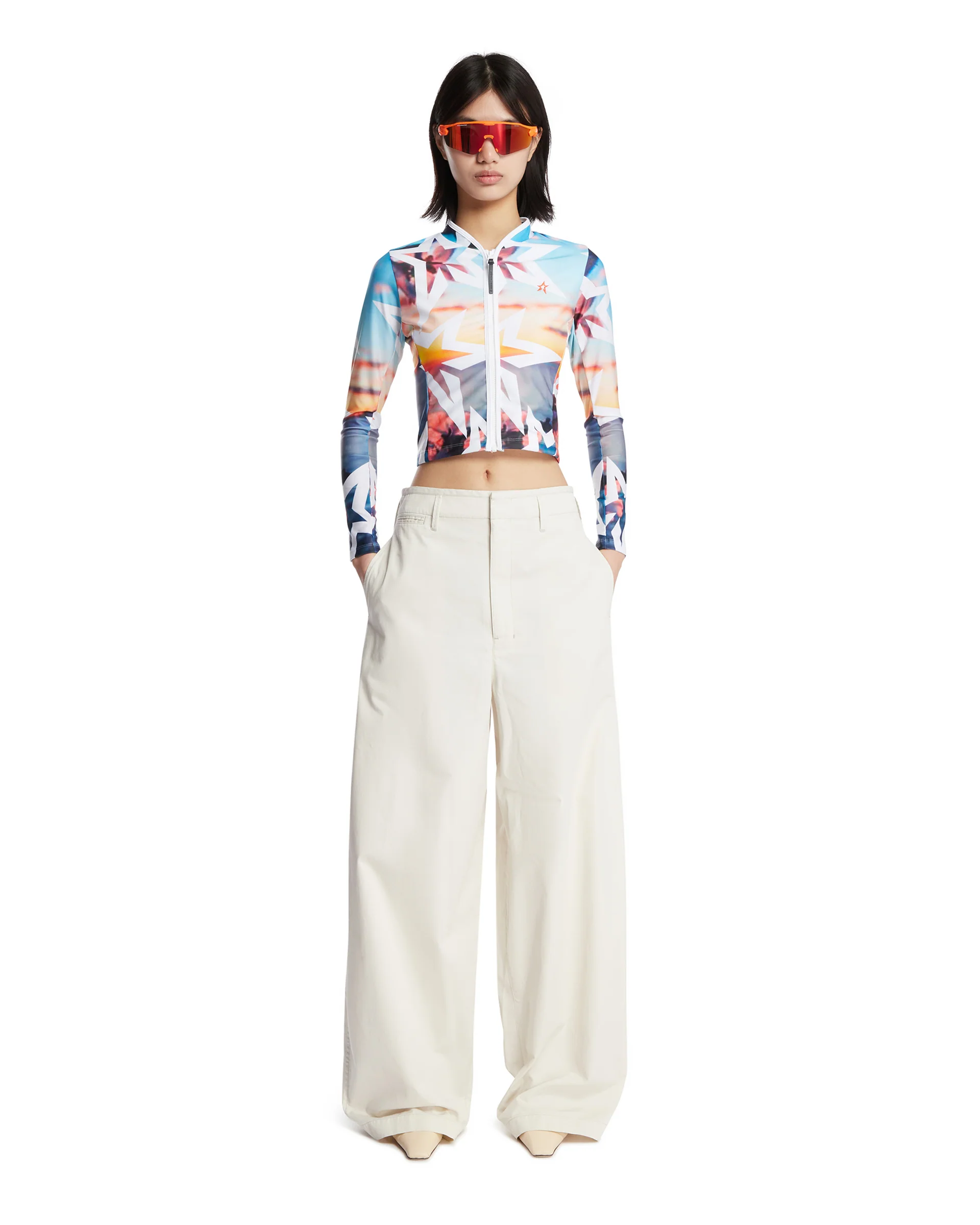 Pantaloni Wide Leg Bianchi - Image 3