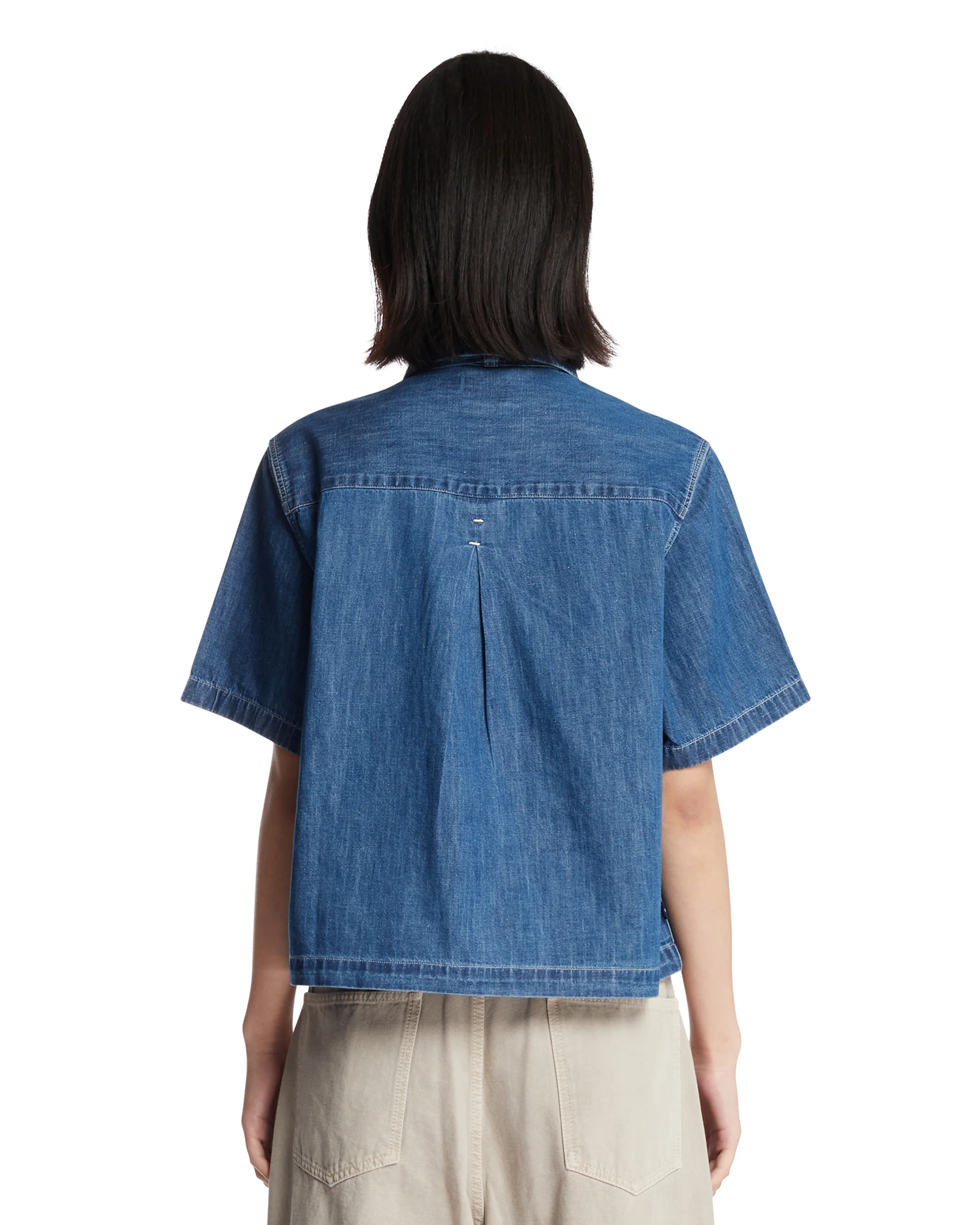Camicia Con Cravattino Blu - Image 5