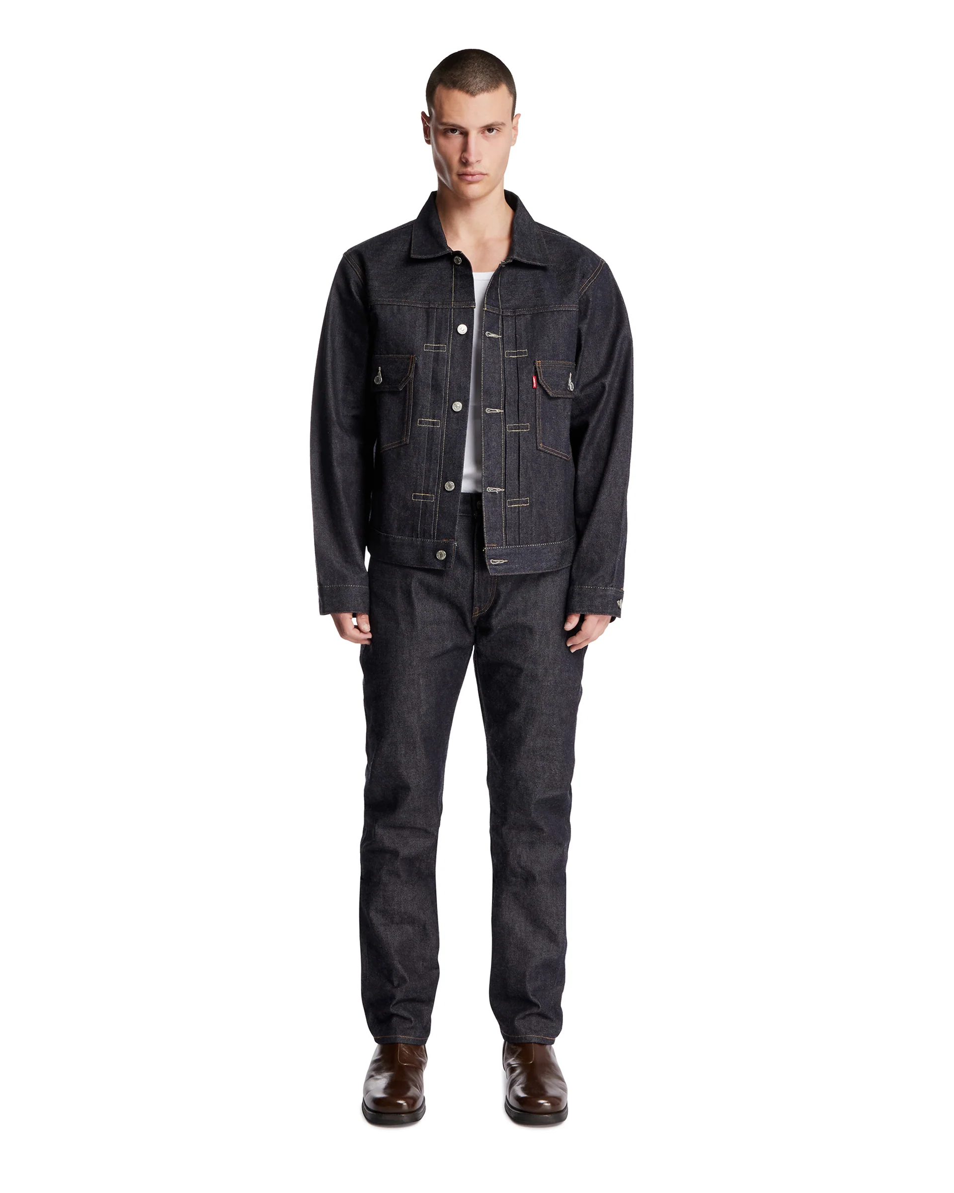 Levis x Barbour Jeans 1954 501 Blu Scuri - Image 3
