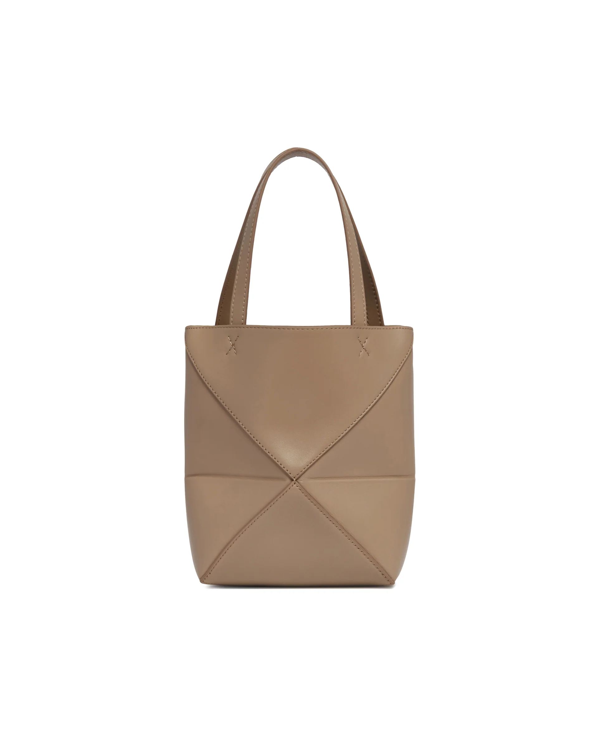 Borsa Puzzle Fold Tote Mini Beige - Image 6
