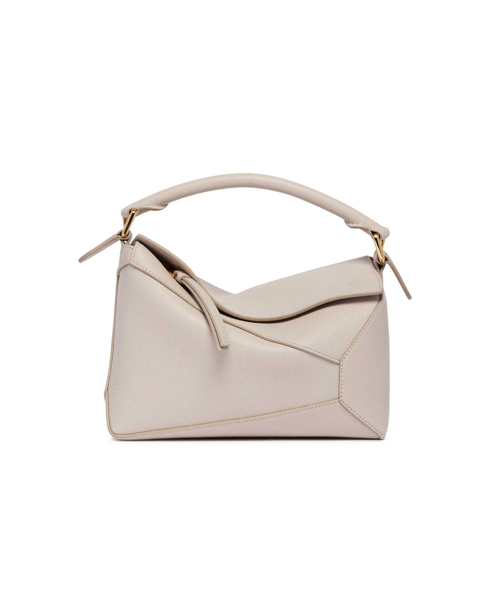 Borsa Puzzle Edge Piccola Beige - Image 2