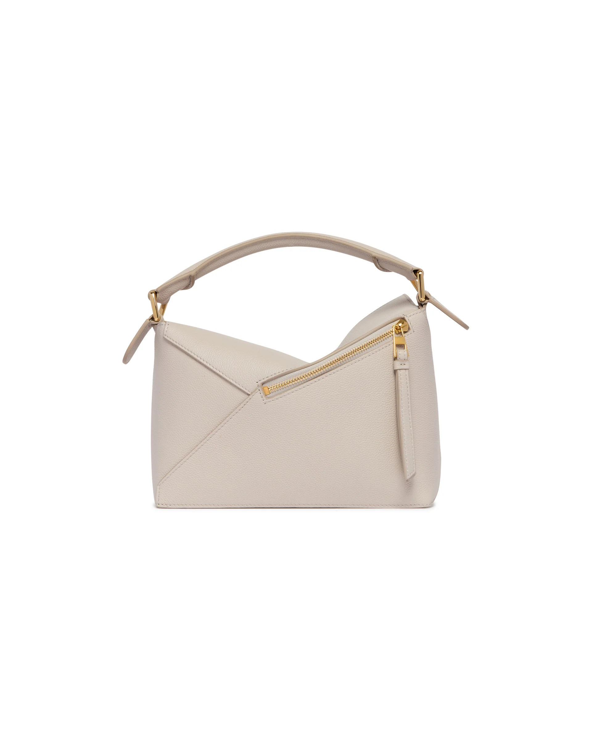 Borsa Puzzle Edge Piccola Beige - Image 6