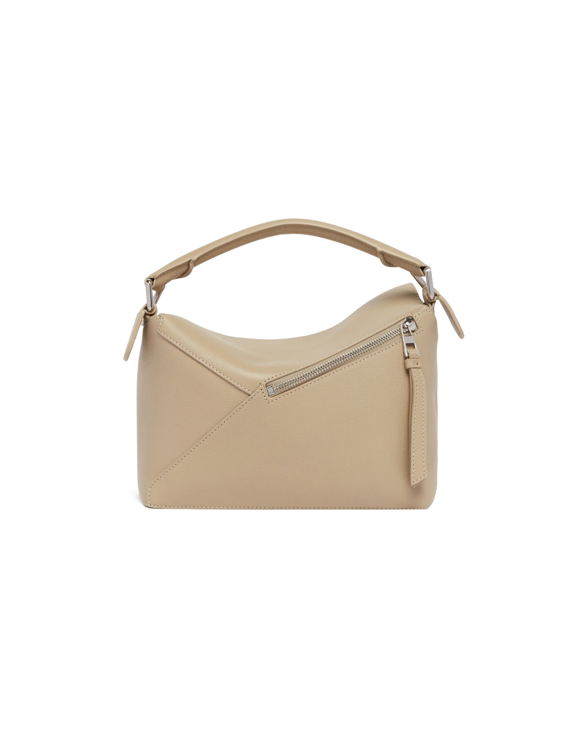 Borsa Puzzle Edge Piccola Beige - Image 6