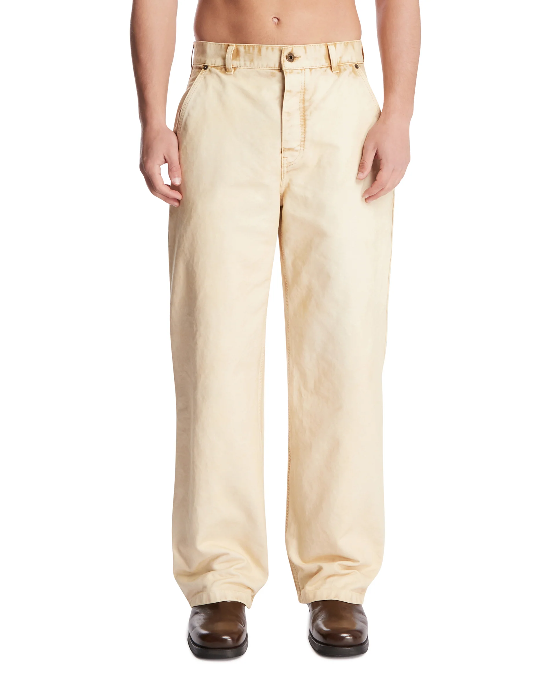 Pantaloni Utility Beige