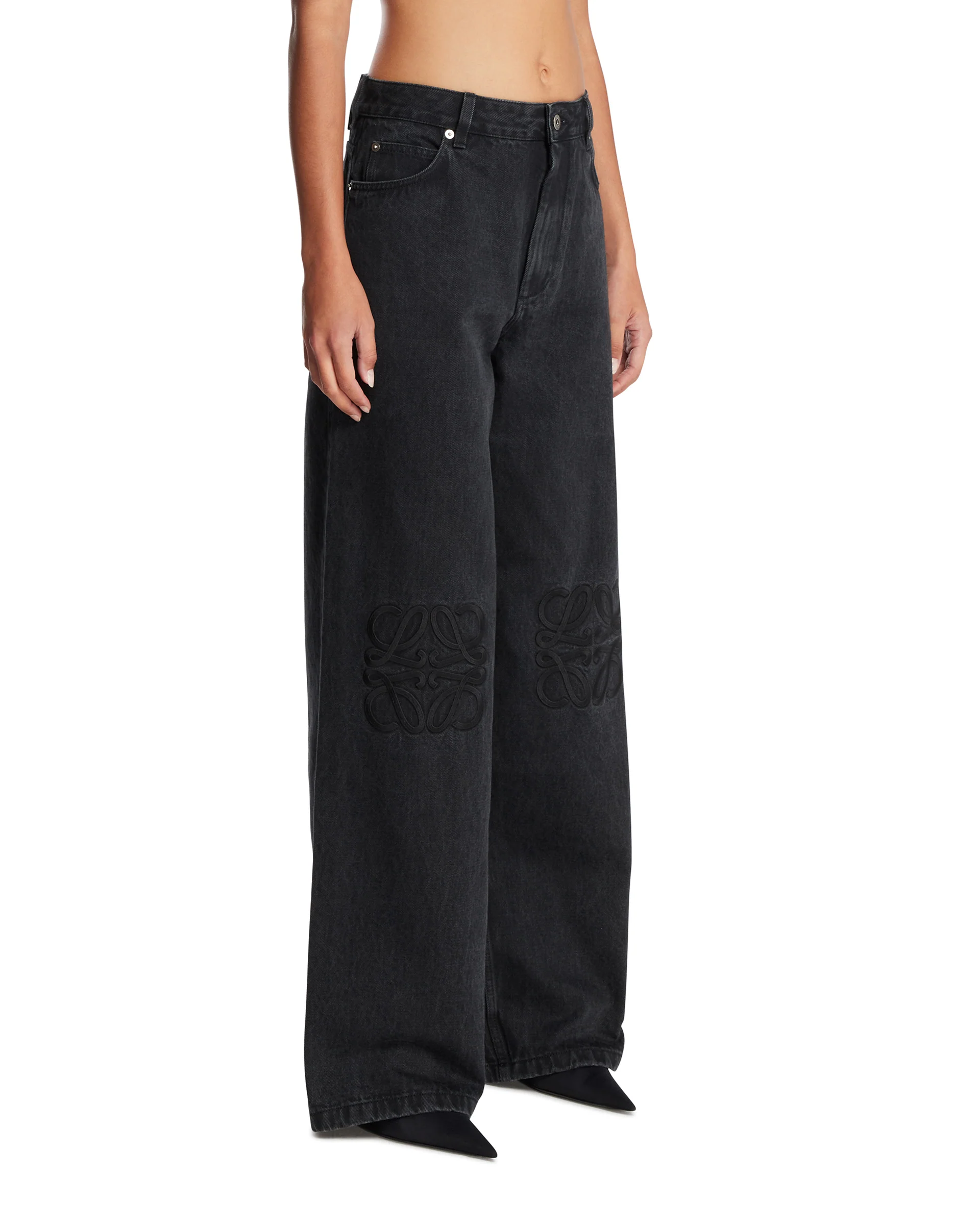 Black Anagram Baggy Jeans - Image 2