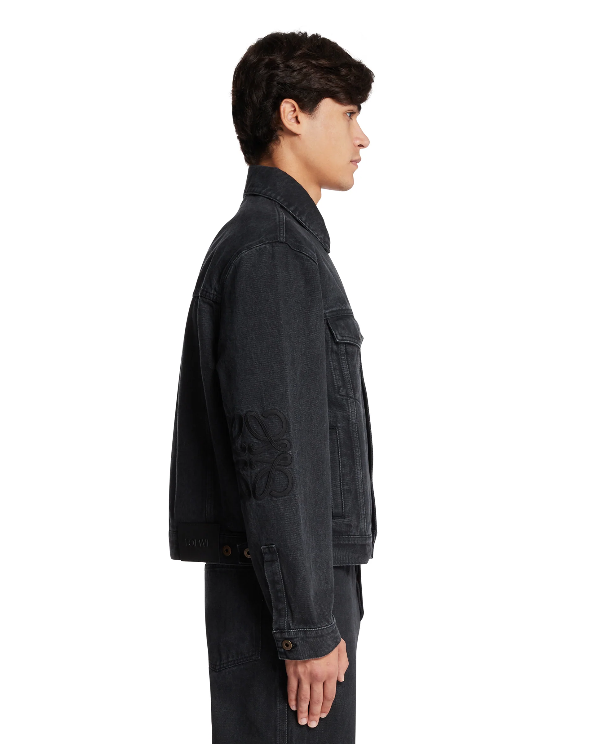 Giacca In Denim Anagram Nera - Image 4