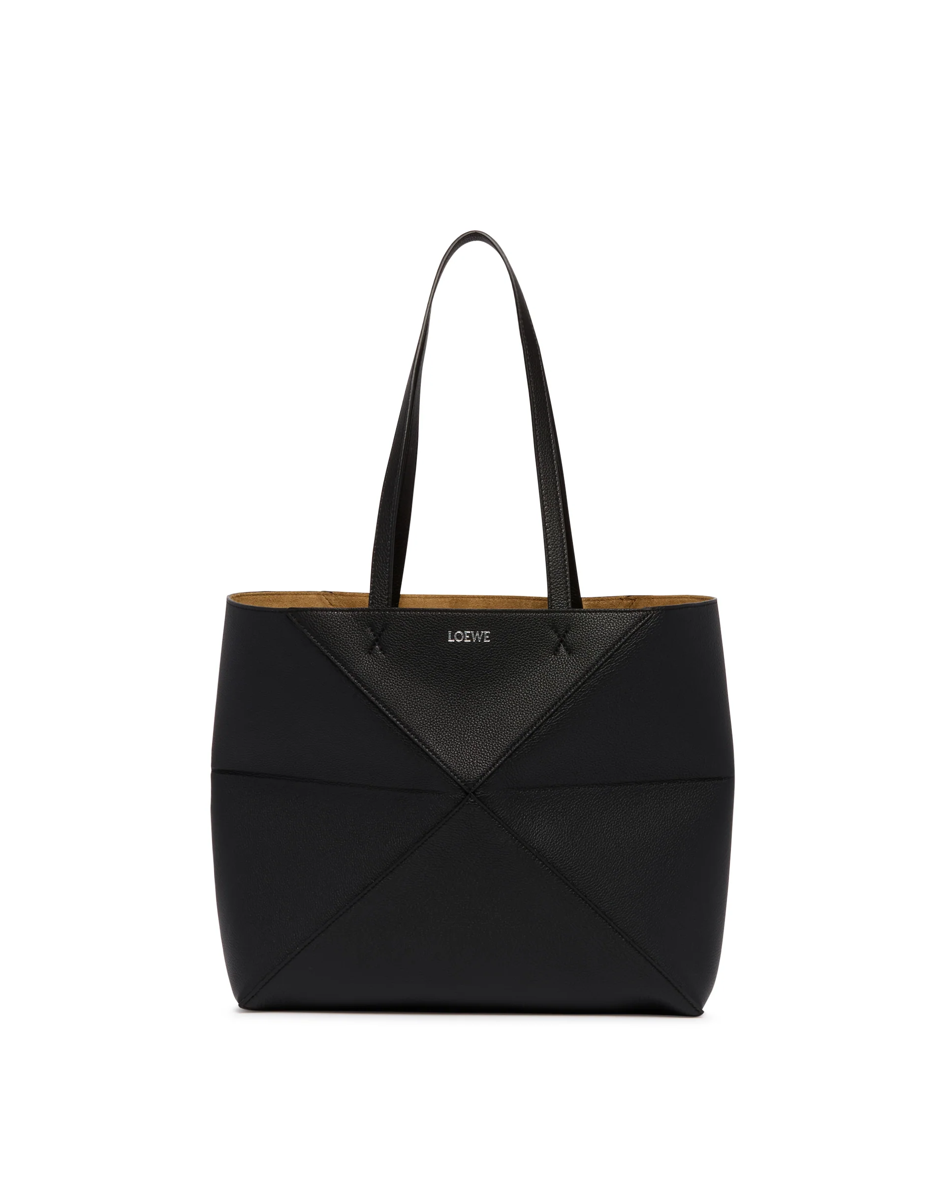 Borsa Fold Puzzle Tote Media Nera