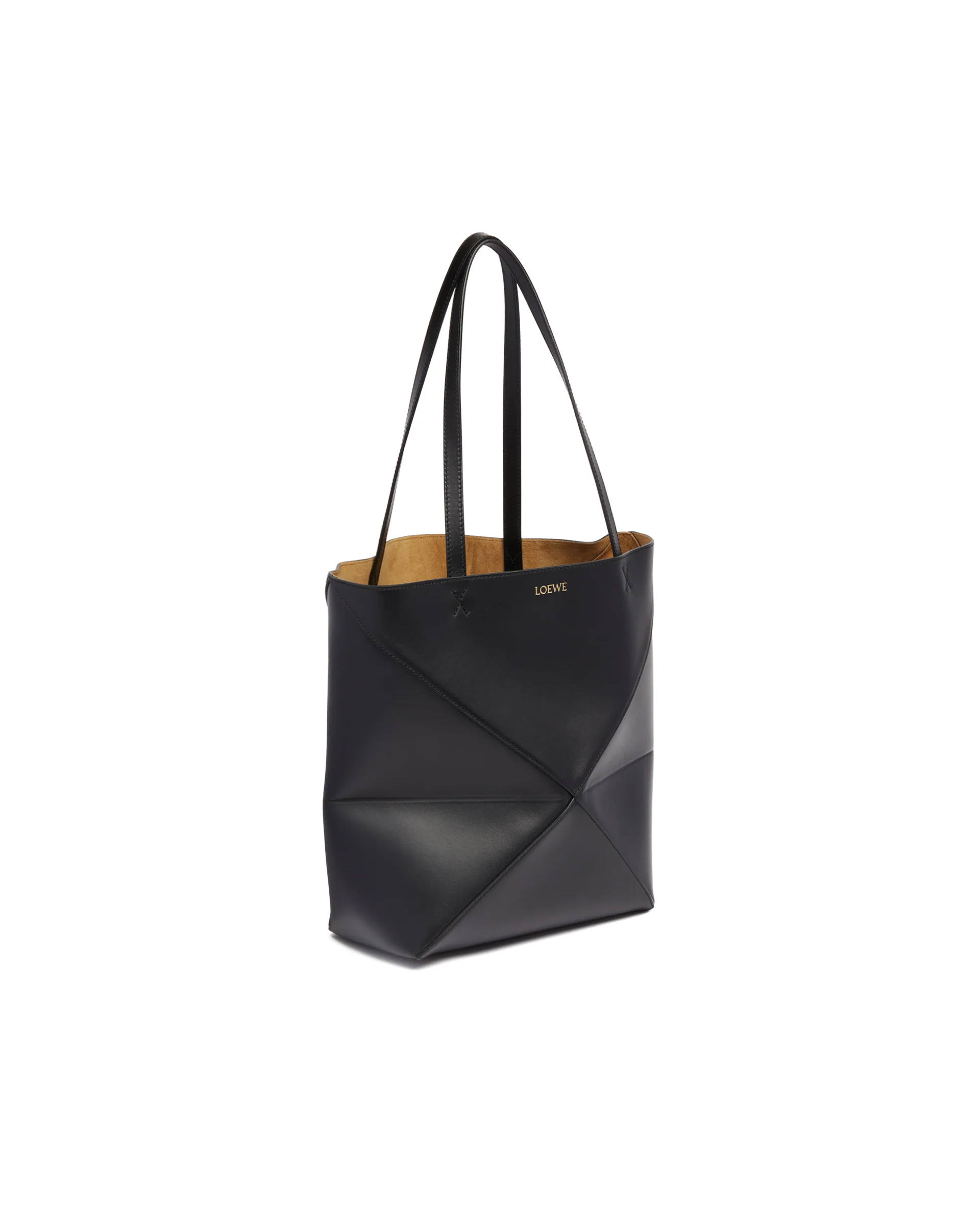 Borsa Puzzle Fold Tote Media Nera - Image 5