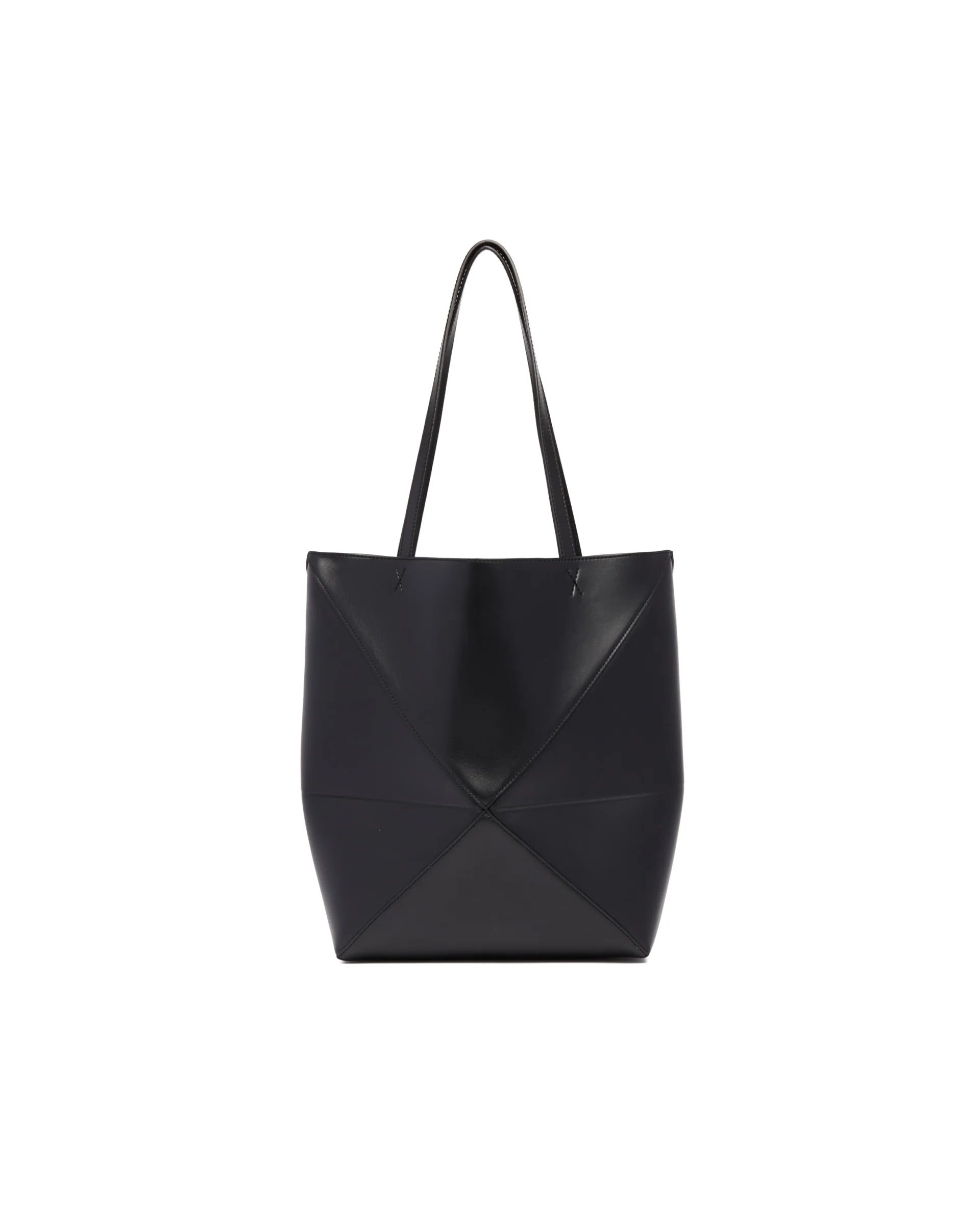 Borsa Puzzle Fold Tote Media Nera - Image 6