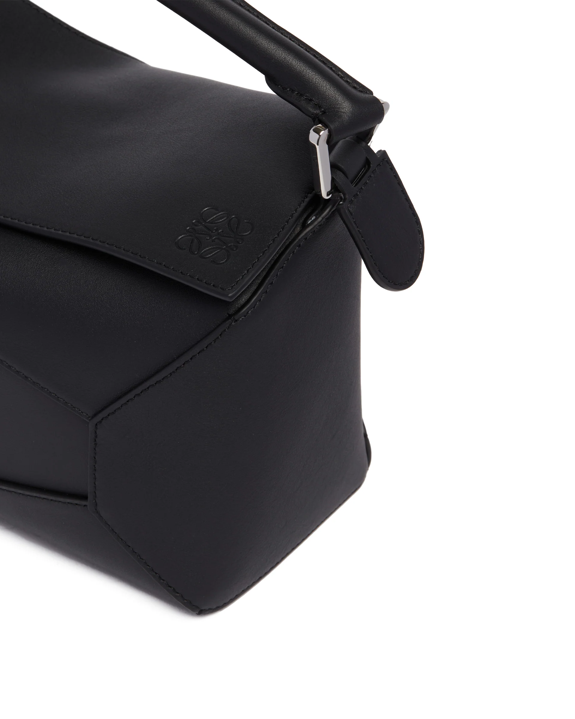 Borsa Puzzle Edge Piccola Nera - Image 4