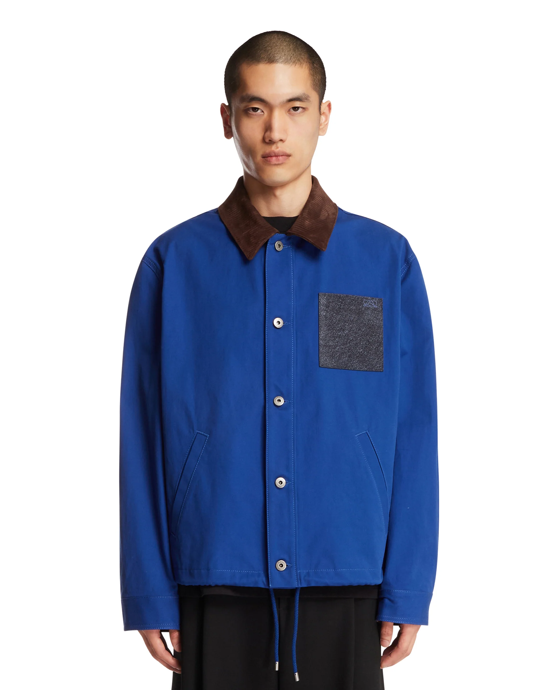 Giacca Workwear In Cotone Blu