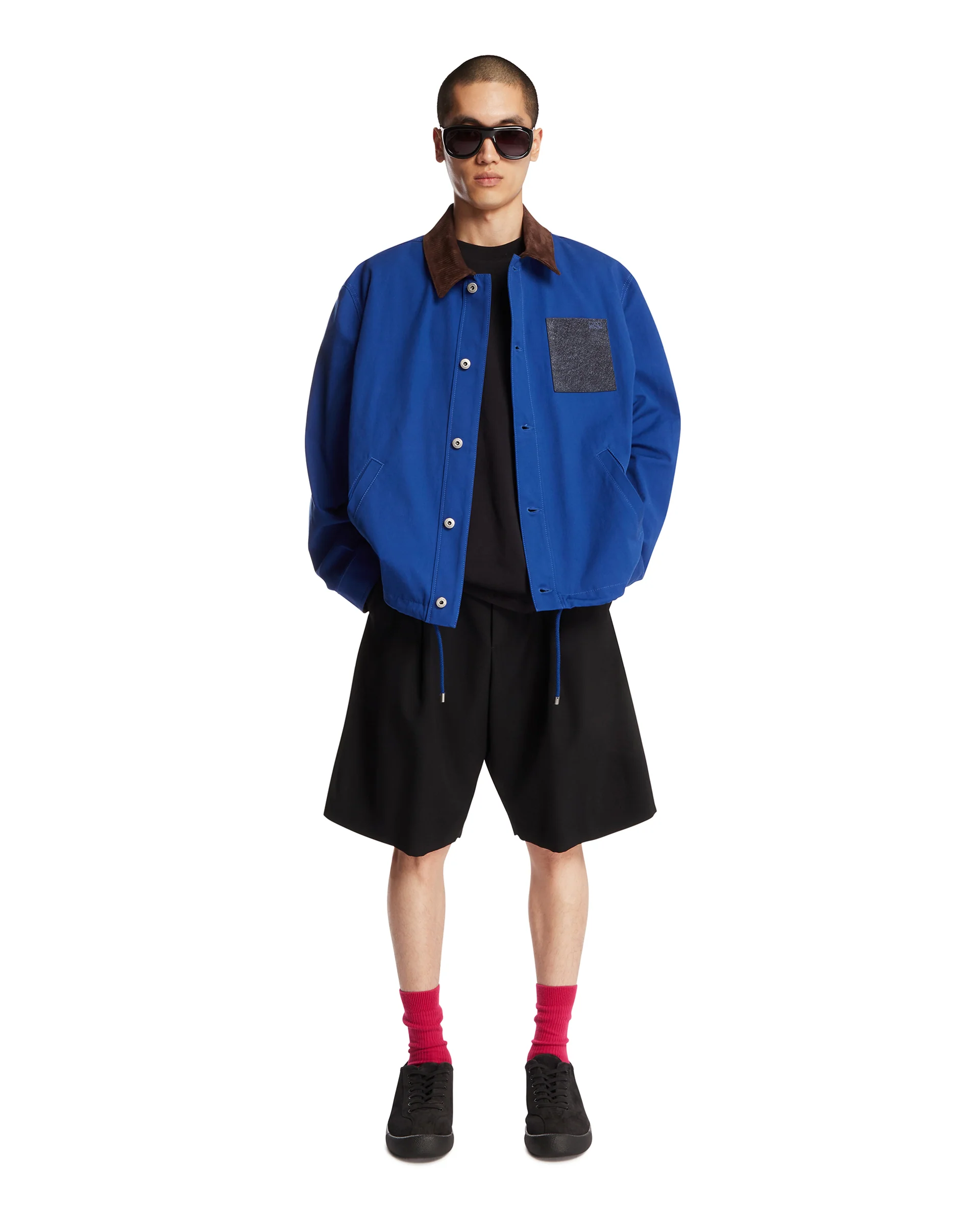 Giacca Workwear In Cotone Blu - Image 3