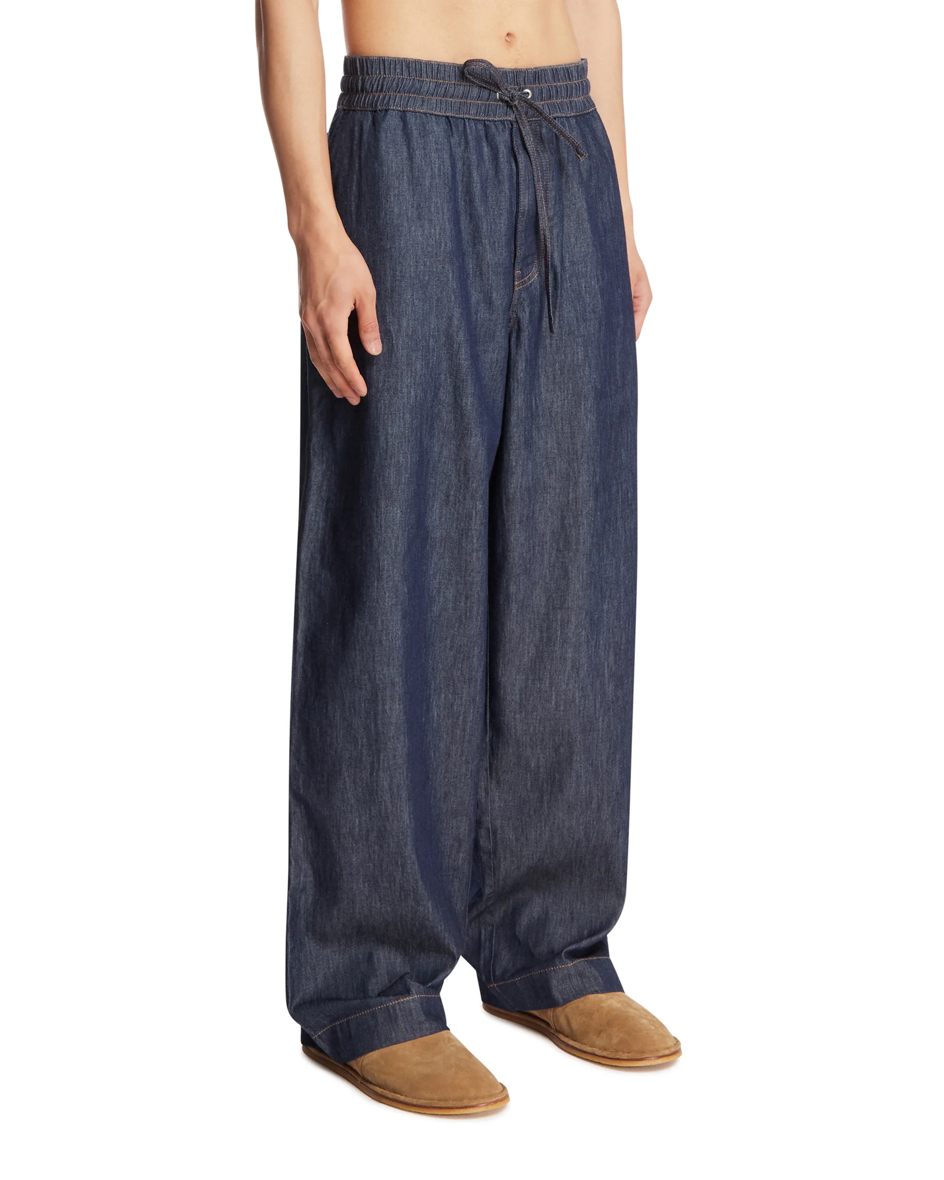 Pantaloni Anagram In Denim Blu - Image 2