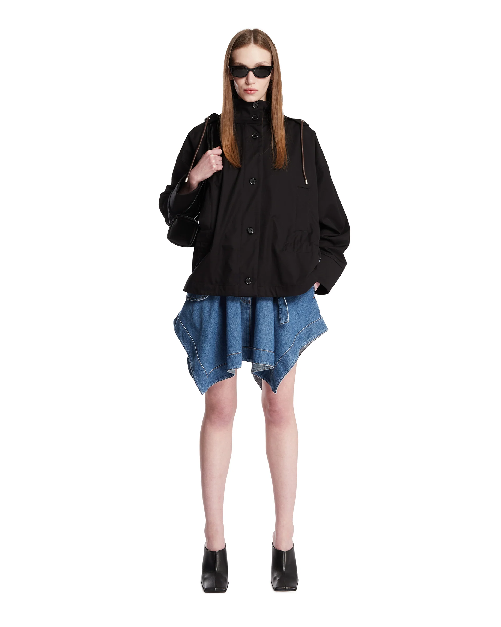 Minigonna Cargo In Denim Blu - Image 3