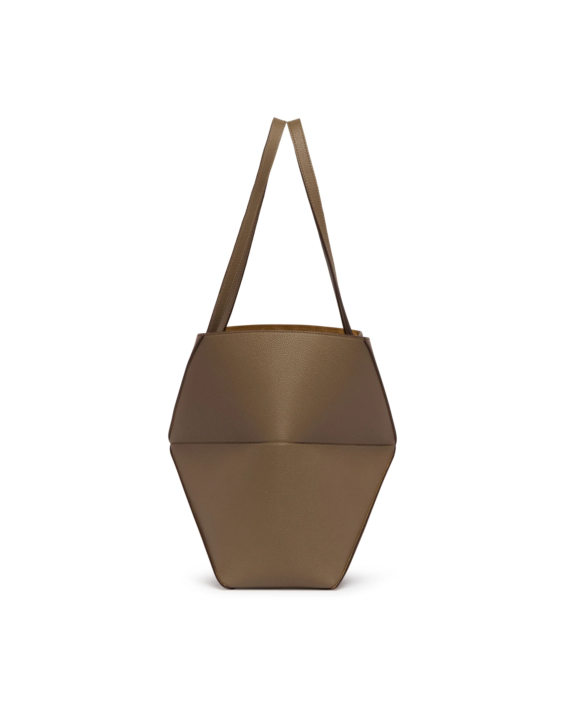 Borsa Fold Puzzle Tote Media Marrone - Image 7