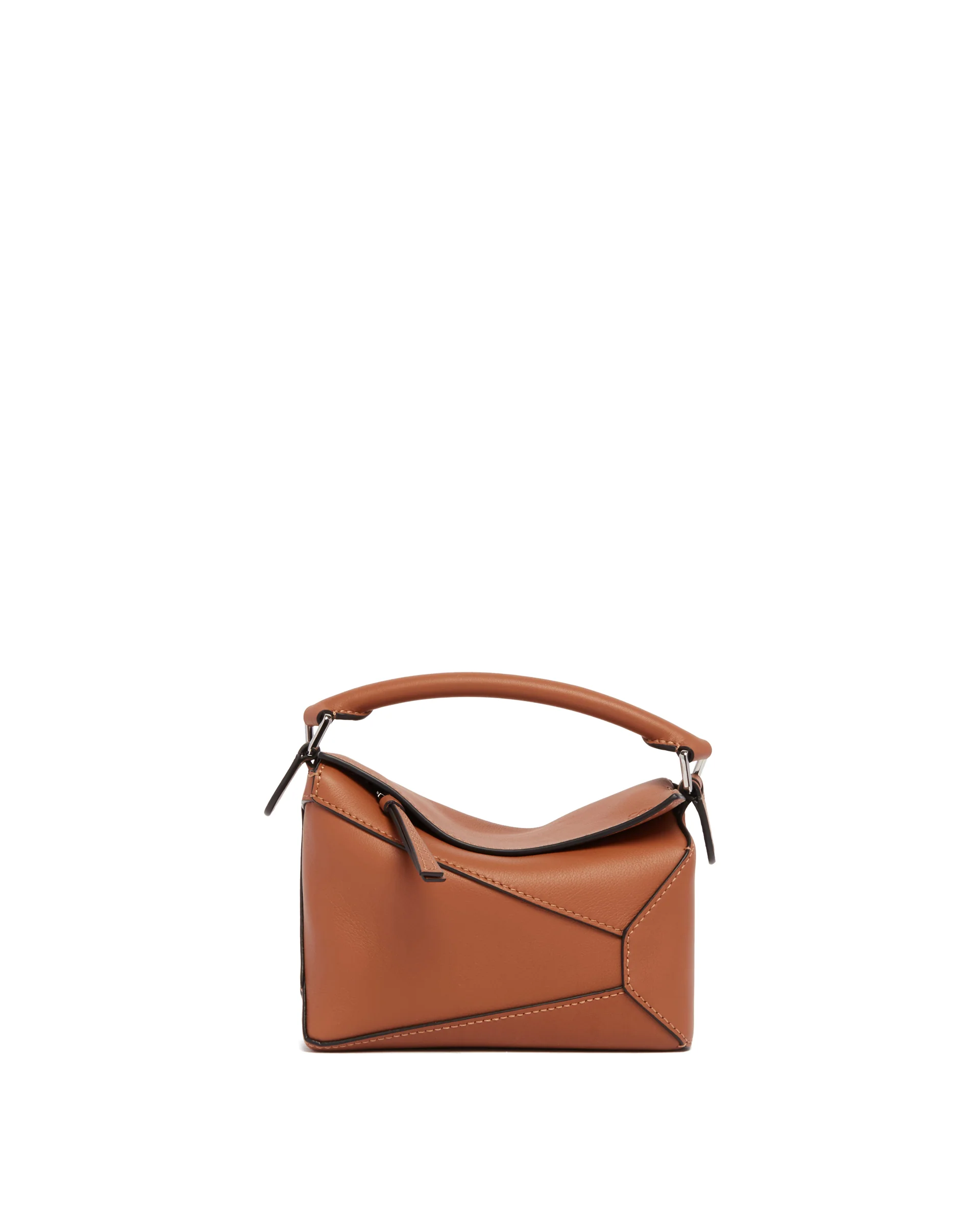 Borsa Mini Puzzle Marrone