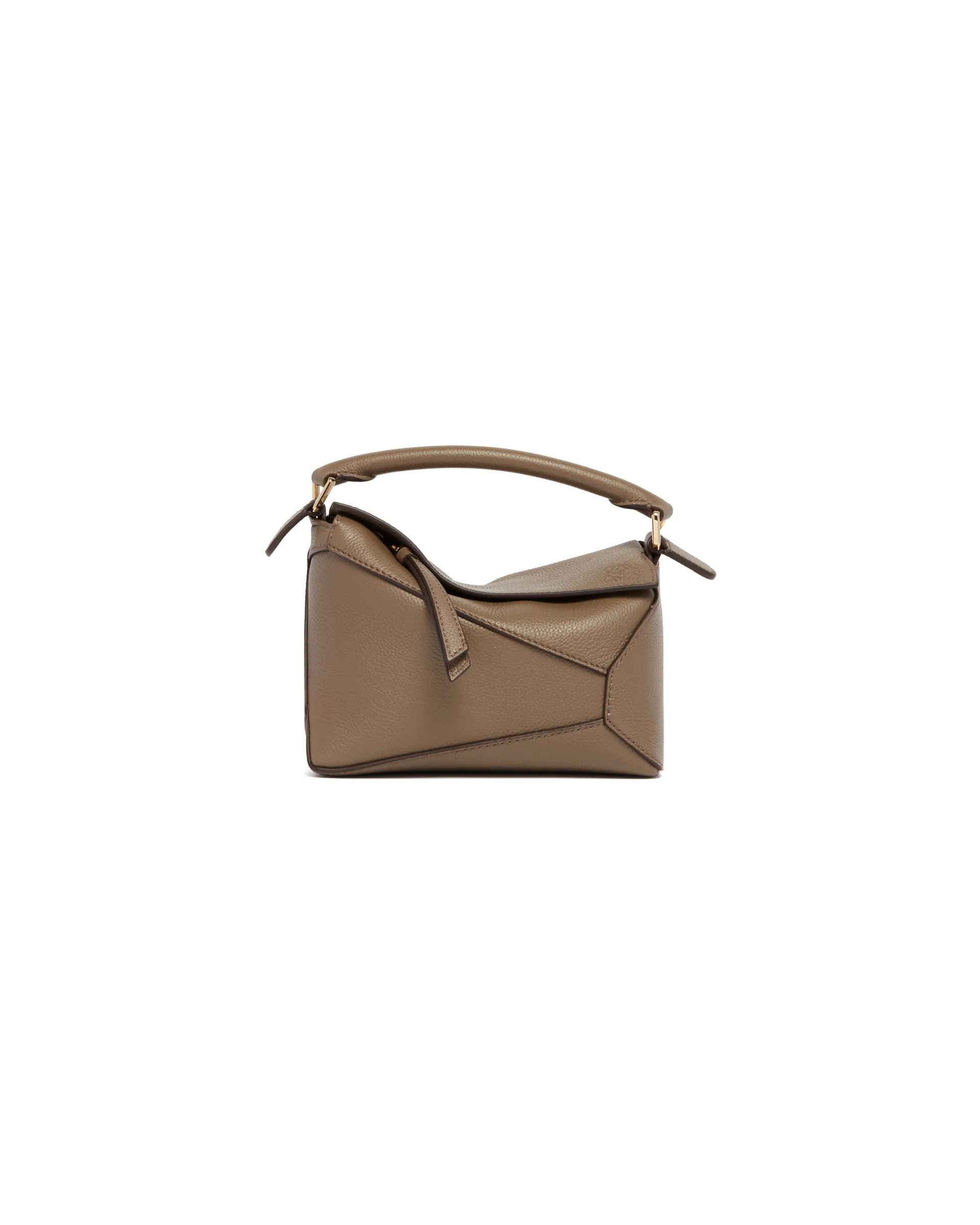 Borsa Mini Puzzle In Pelle Marrone - Image 2