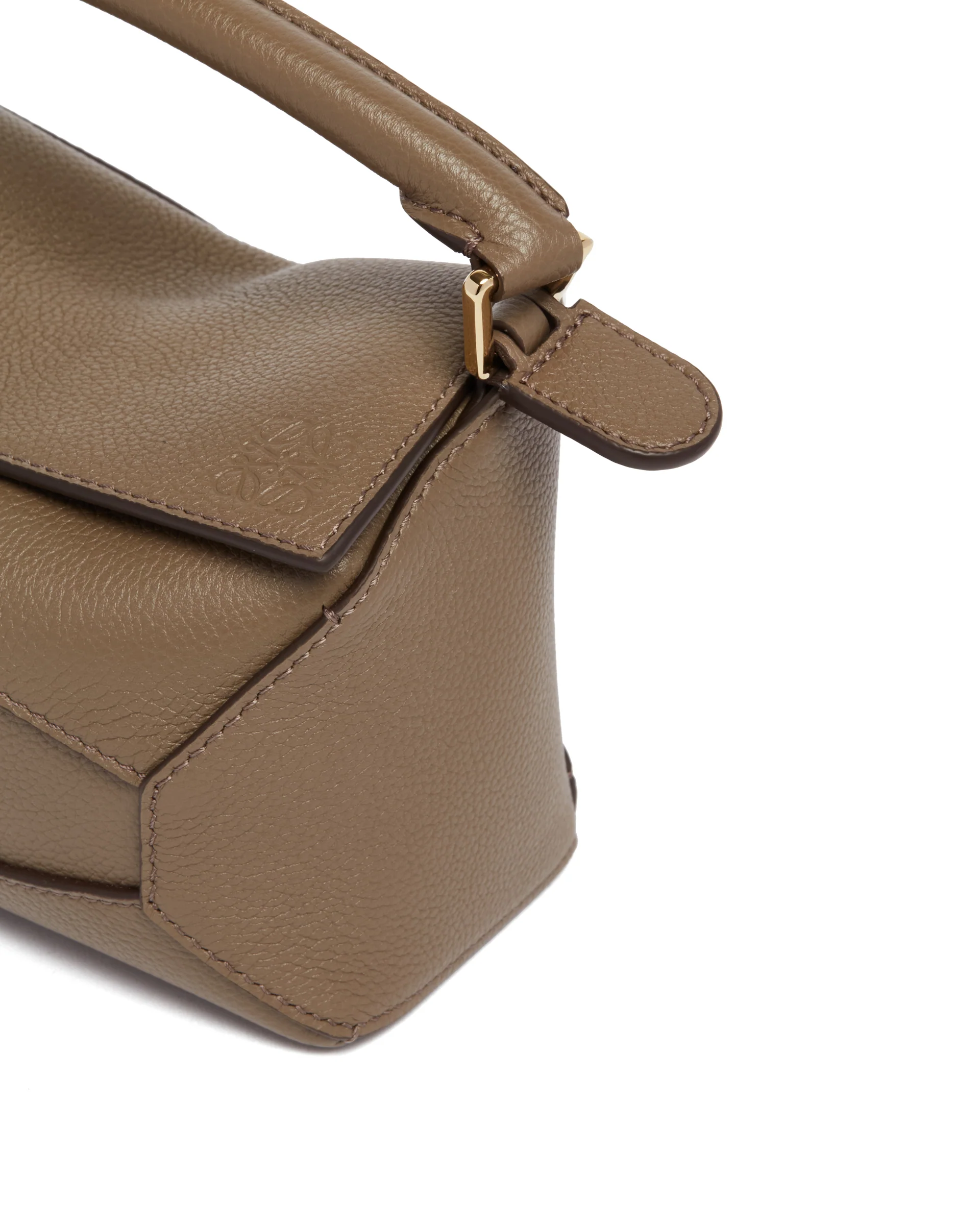 Borsa Mini Puzzle In Pelle Marrone - Image 4