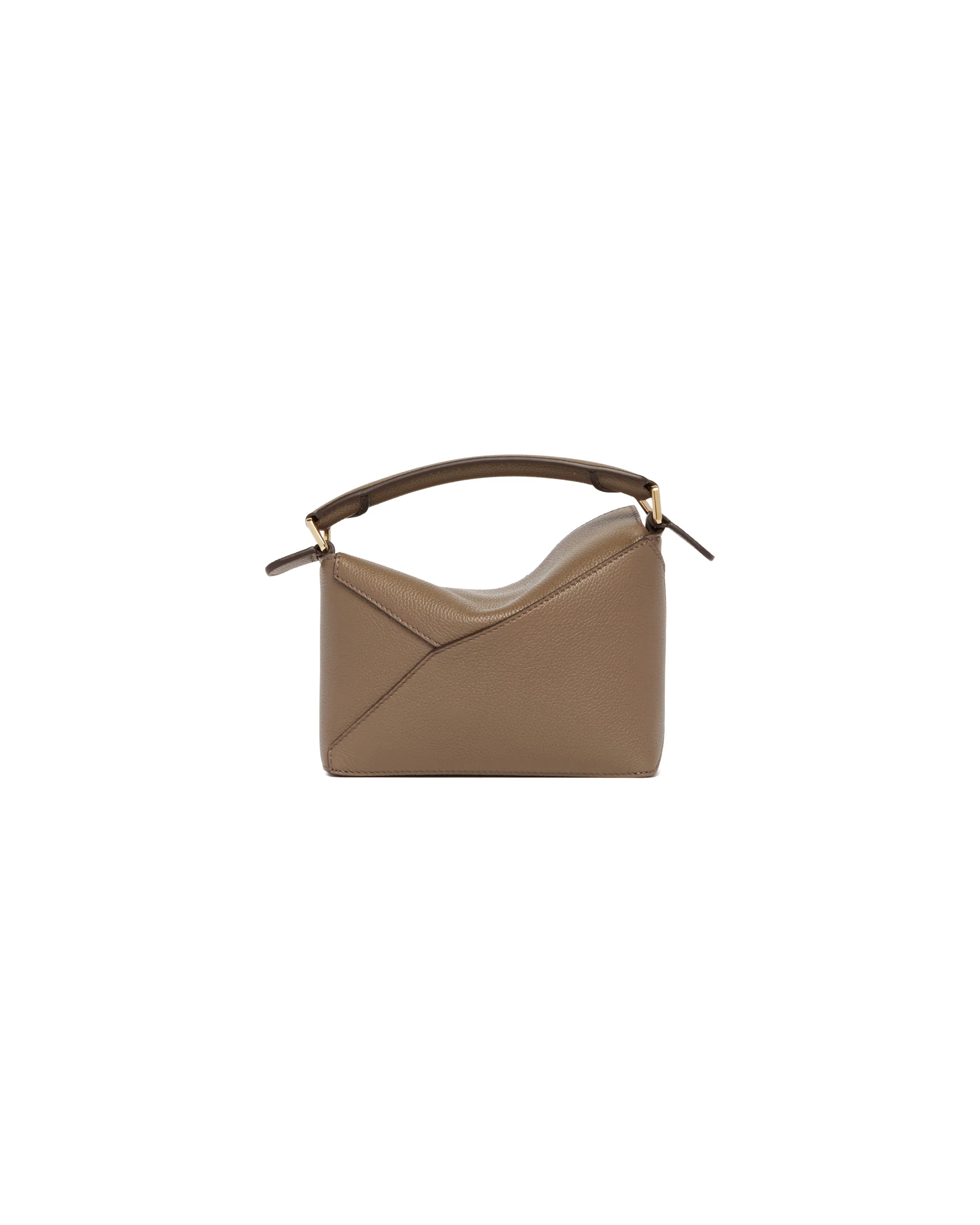 Borsa Mini Puzzle In Pelle Marrone - Image 6
