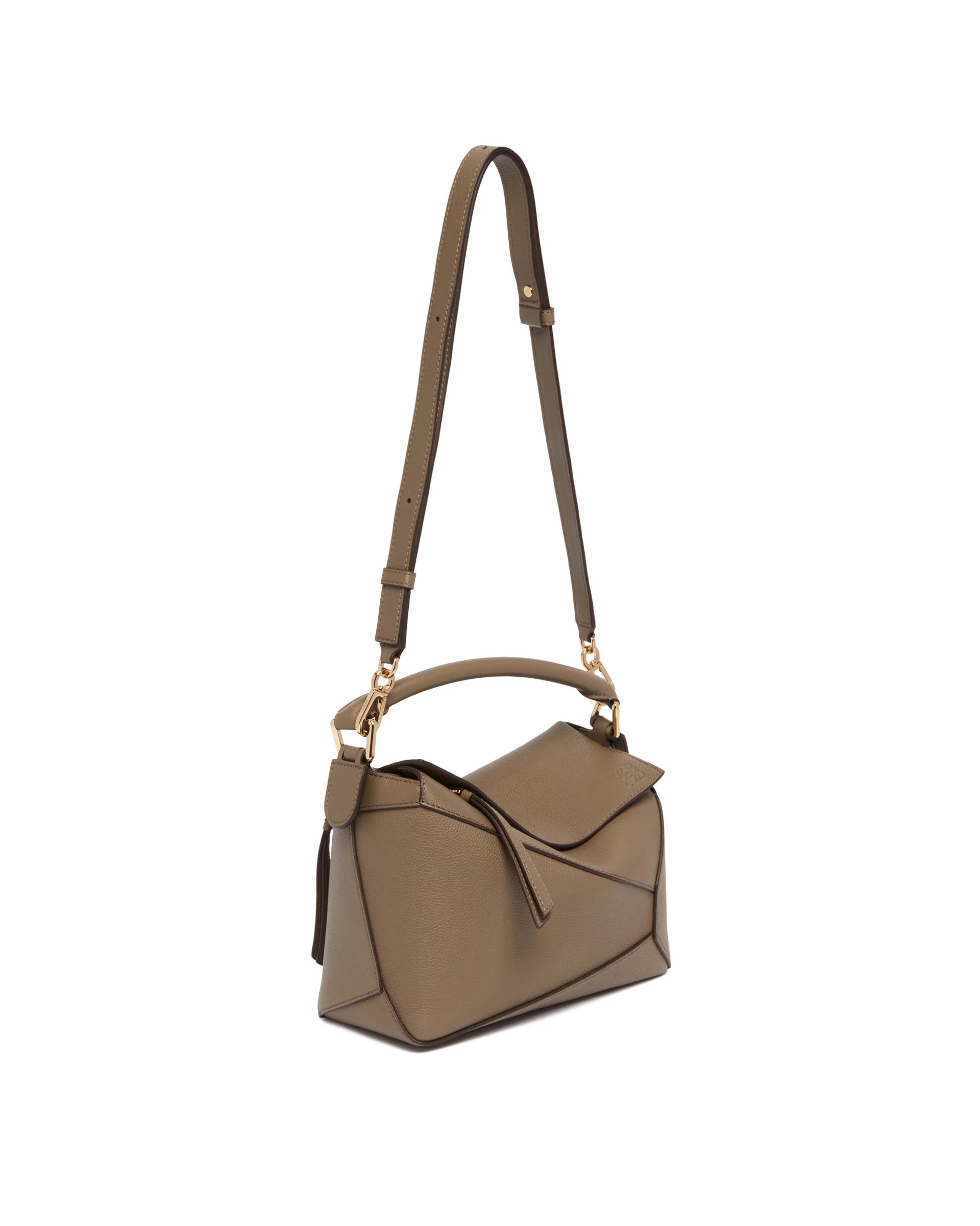 Borsa Puzzle Edge Piccola Marrone - Image 5