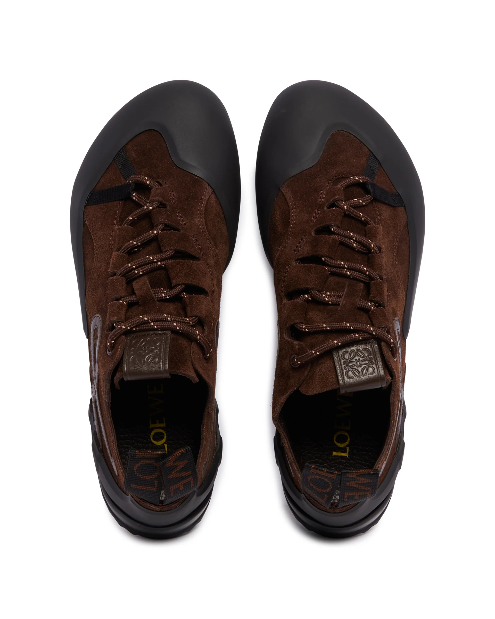 Sneakers Grip In Suede Marroni - Image 3