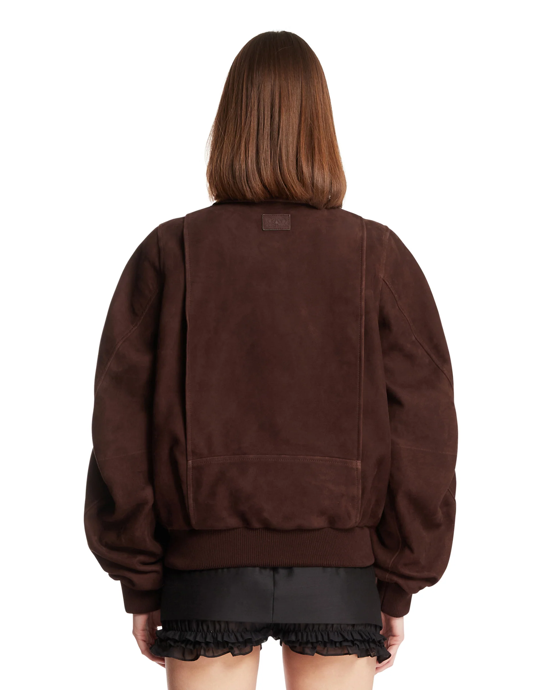 Giacca In Suede Marrone - Image 5