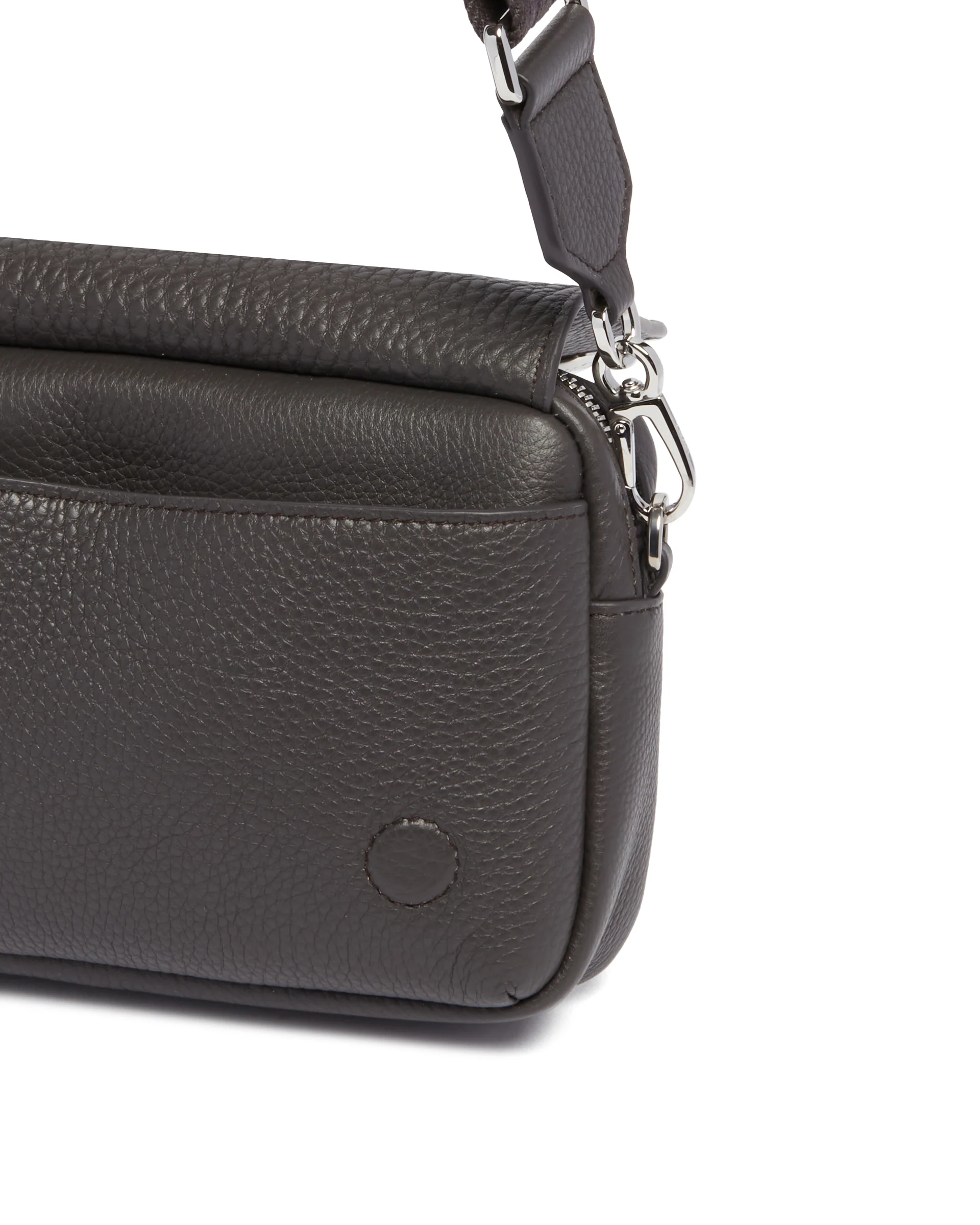 Borsa Pebble Messenger Piccola Grigia - Image 4
