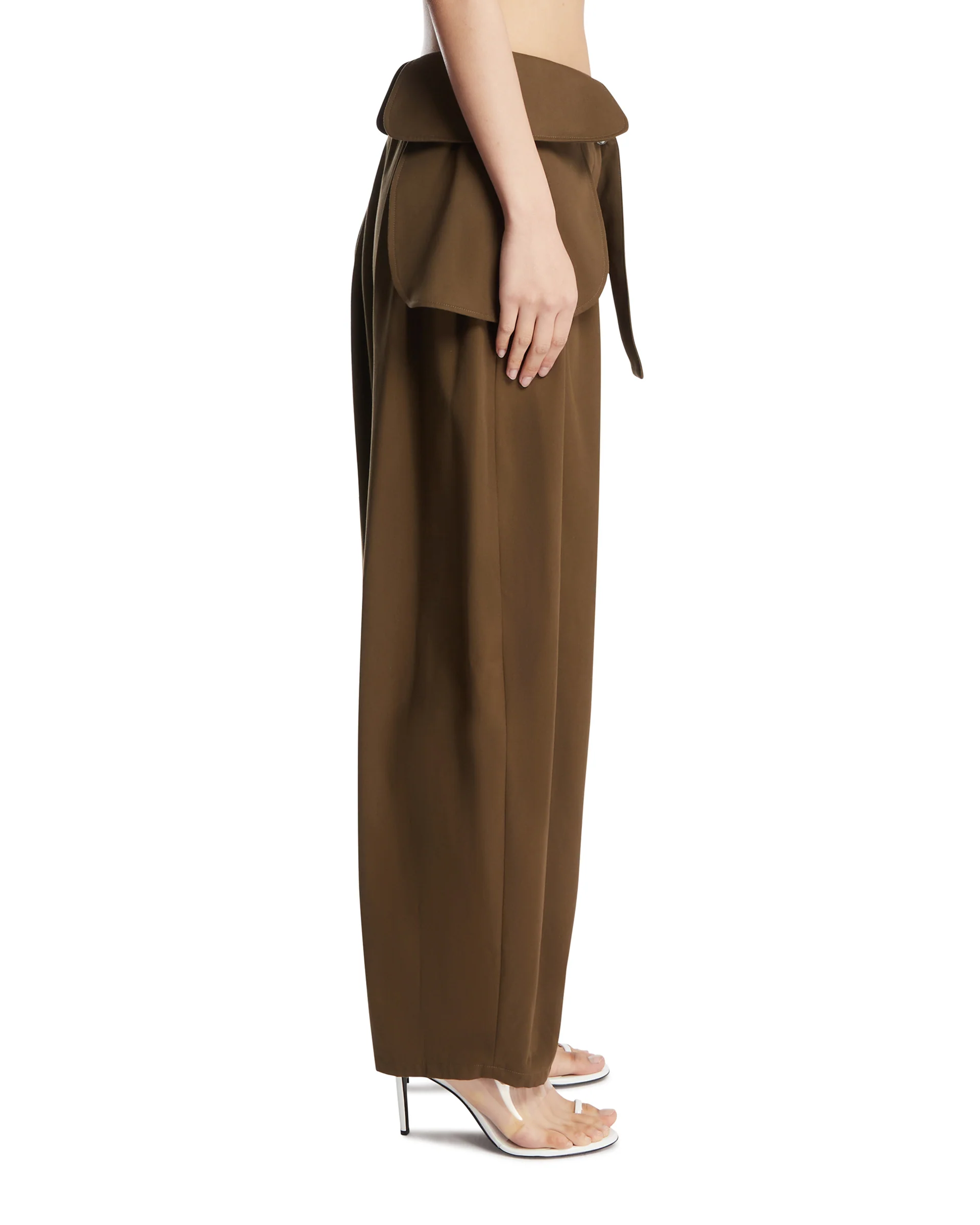 Pantaloni Con Maxi Tasche Verdi - Image 4