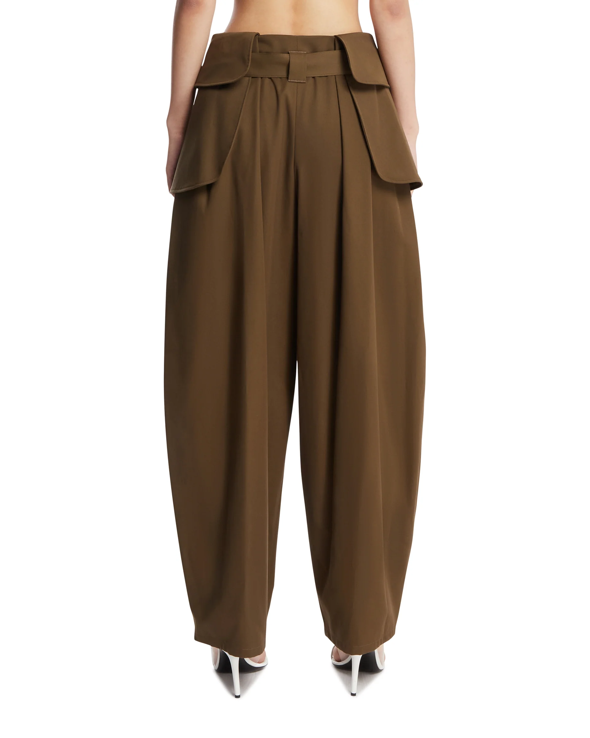 Pantaloni Con Maxi Tasche Verdi - Image 5