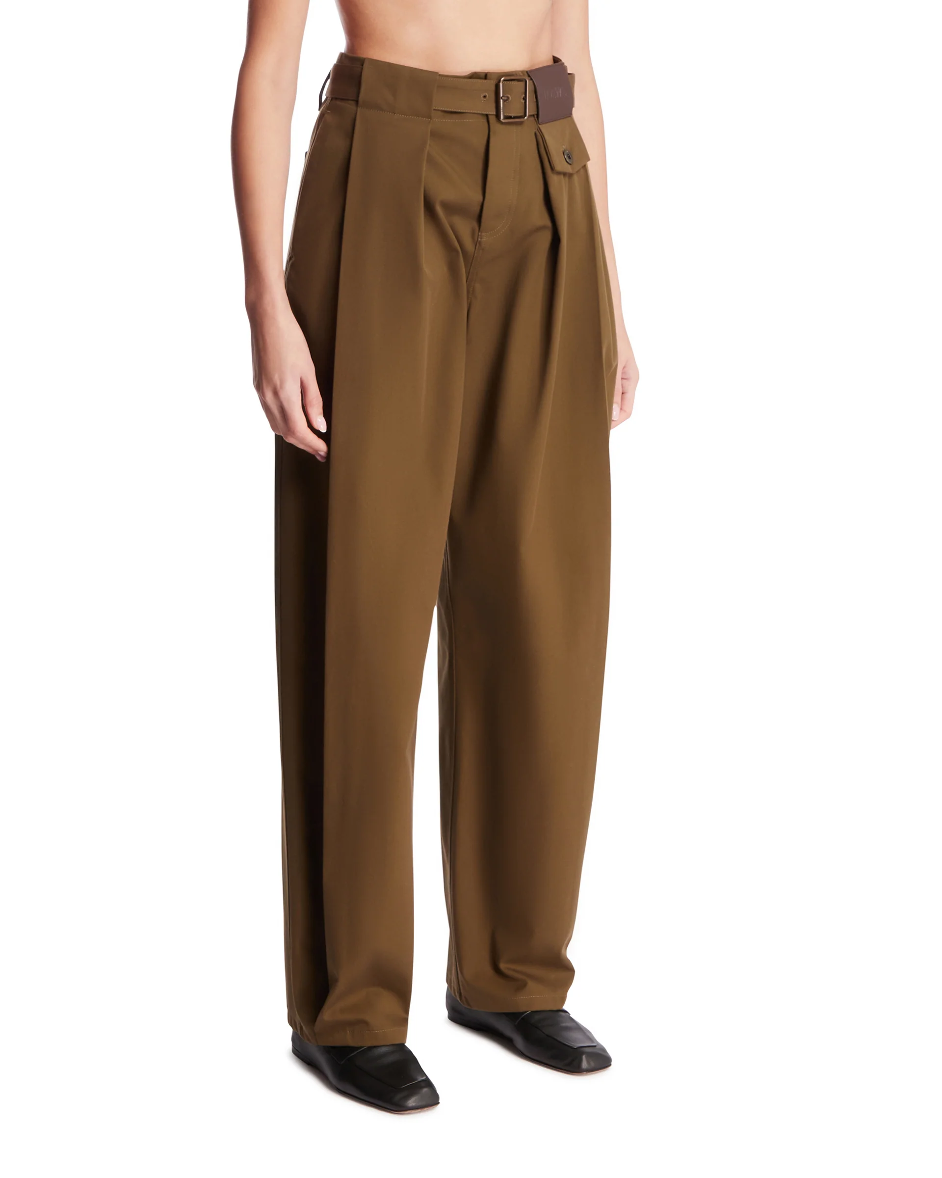 Pantaloni Con Cintura Verdi - Image 2
