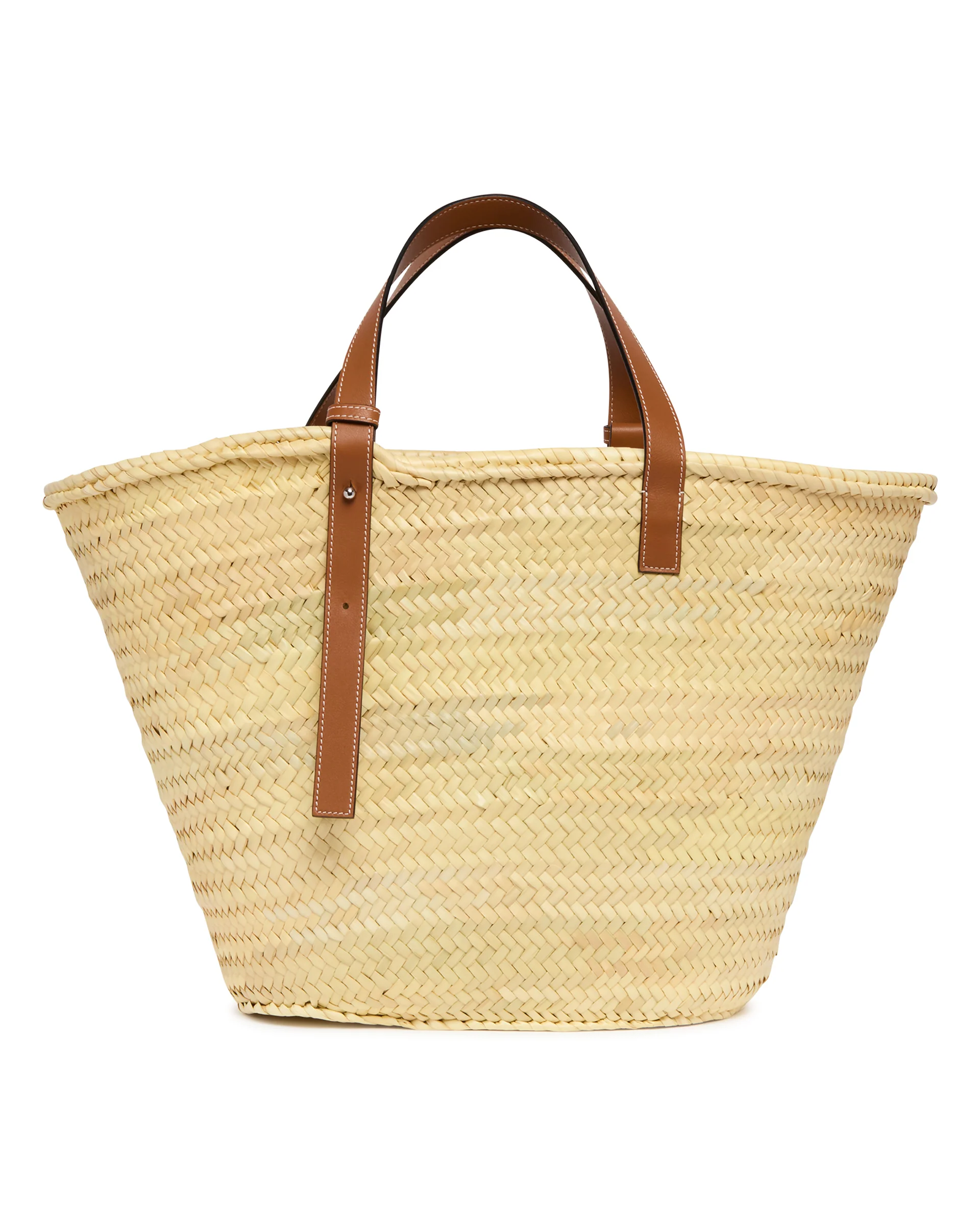 Borsa Basket In Foglia di Palma E Pelle - Image 6
