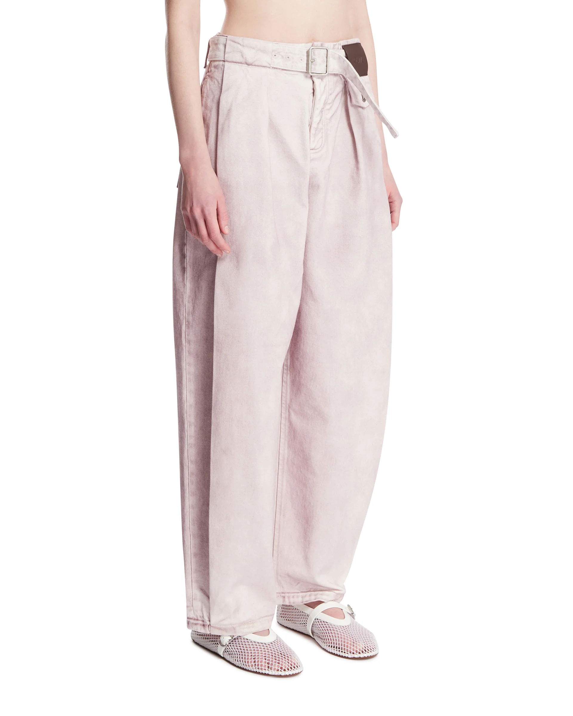 Pantaloni In Cotone Rosa - Image 2