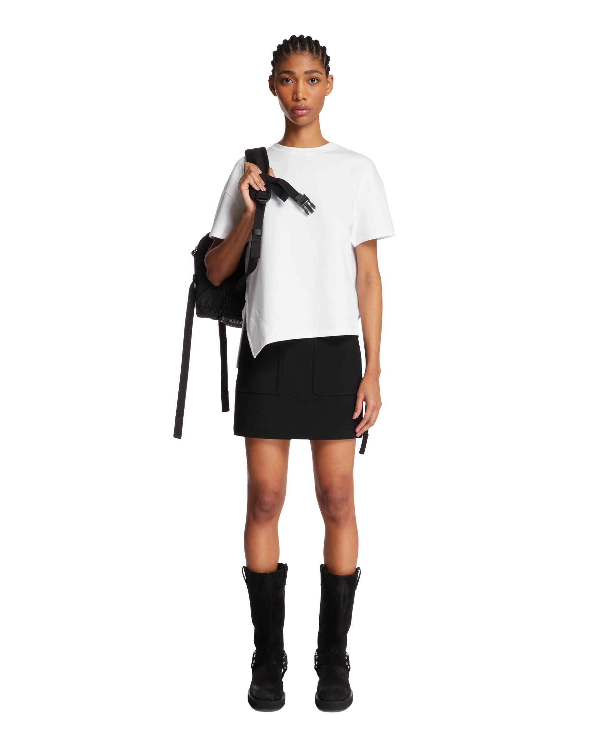 T-Shirt Asimmetrica Bianca - Image 3