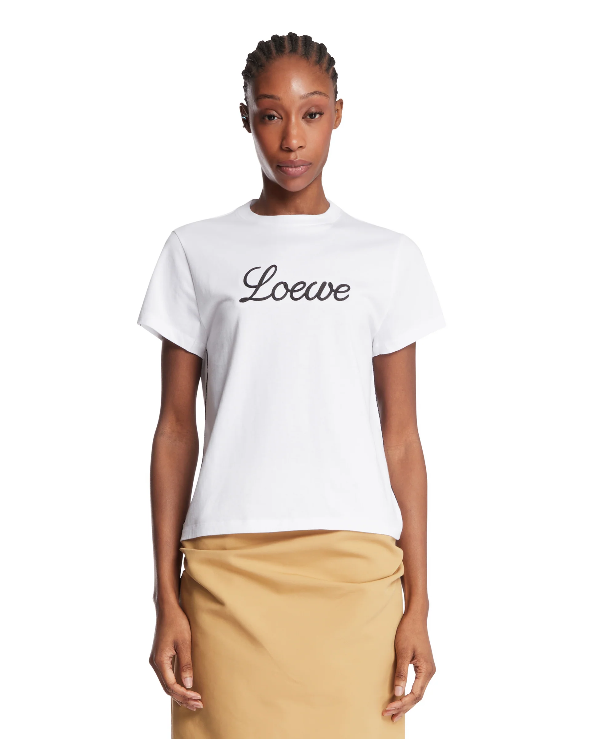 T-Shirt Con Logo Bianca