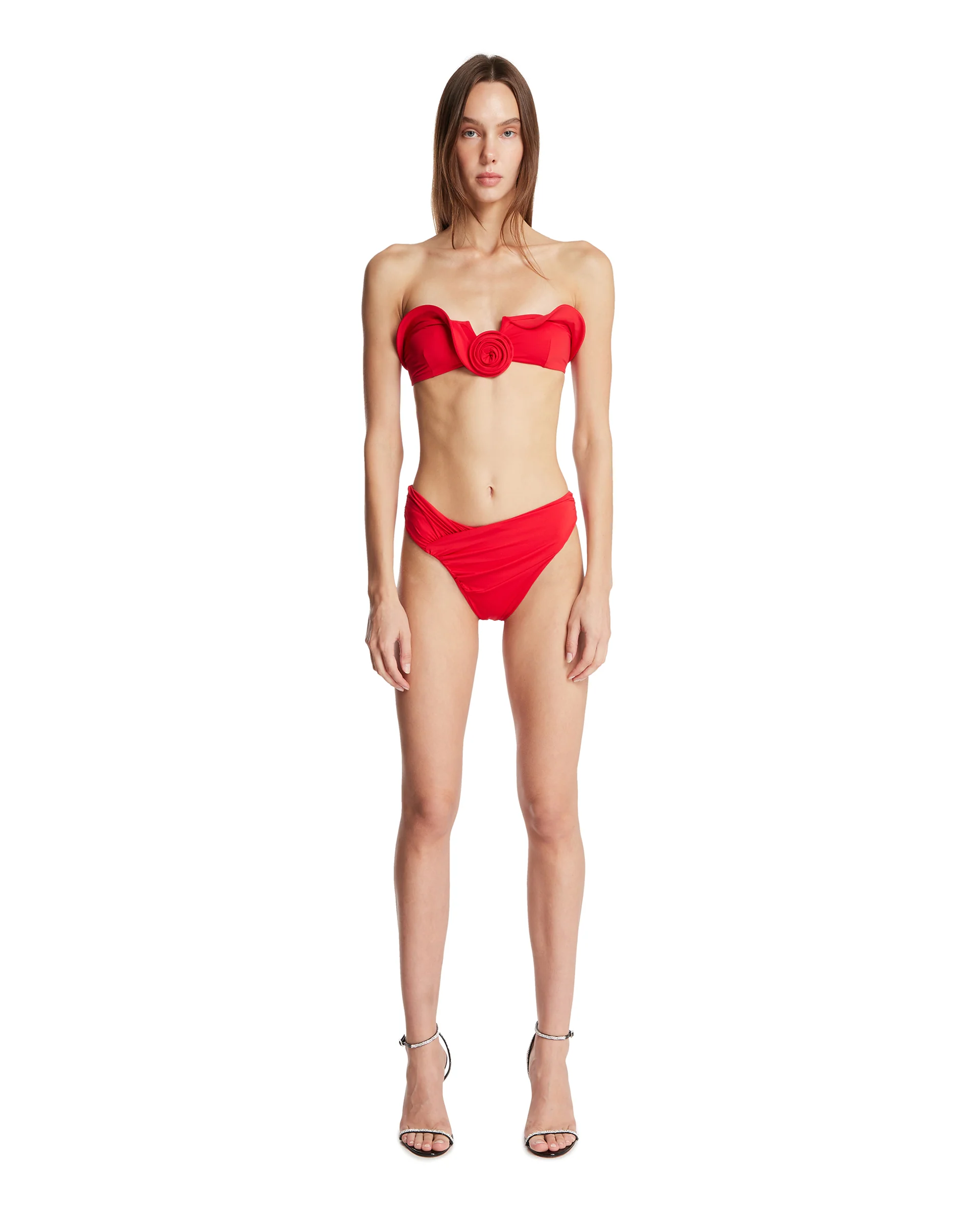 Slip Bikini Asimmetrico Rosso - Image 3