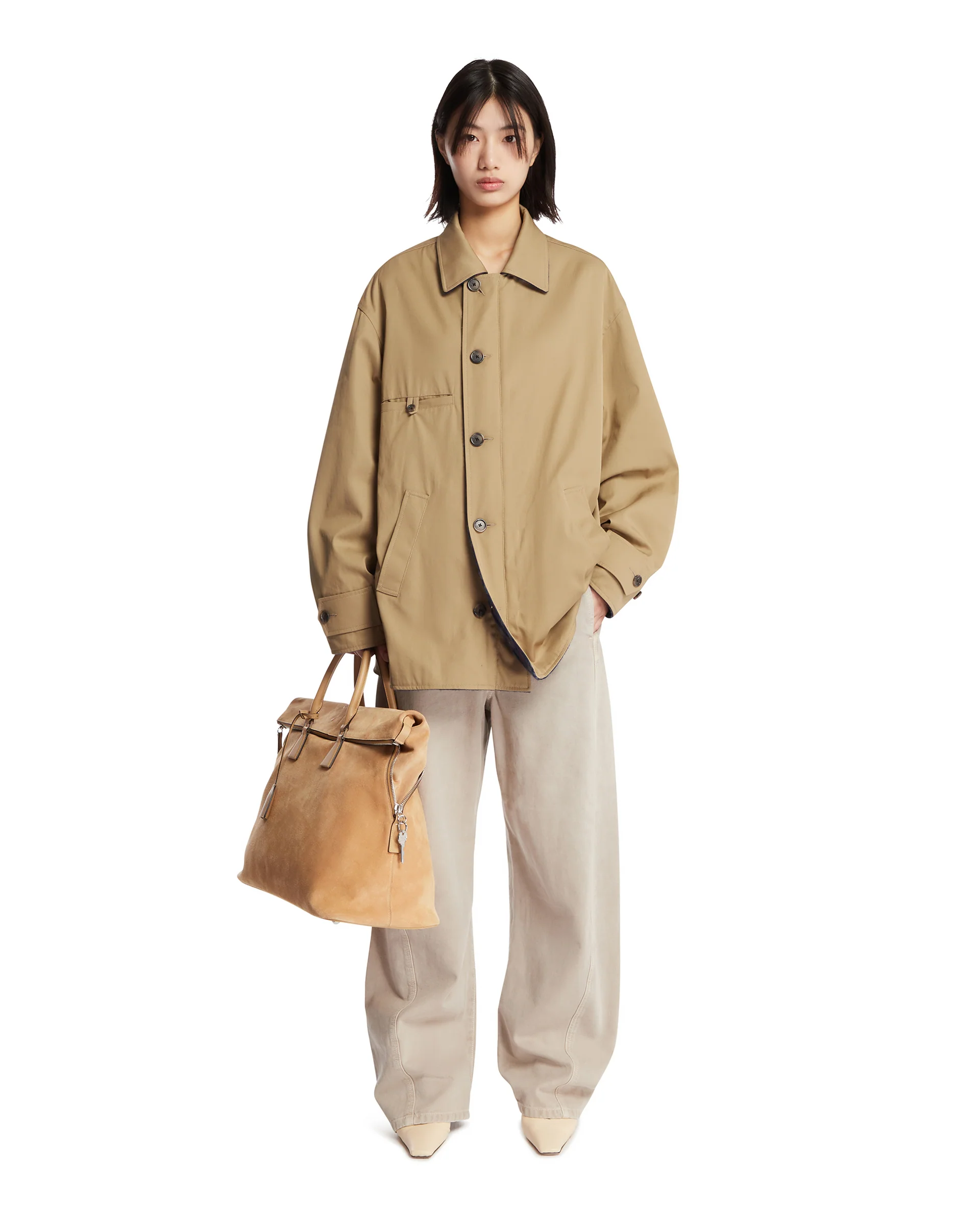 Caban Reversibile Beige - Image 3