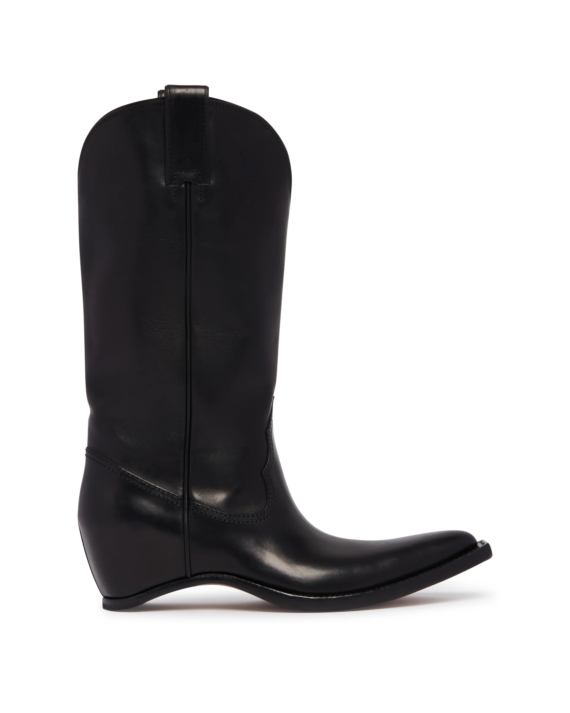 Stivali Heel-less Western Neri
