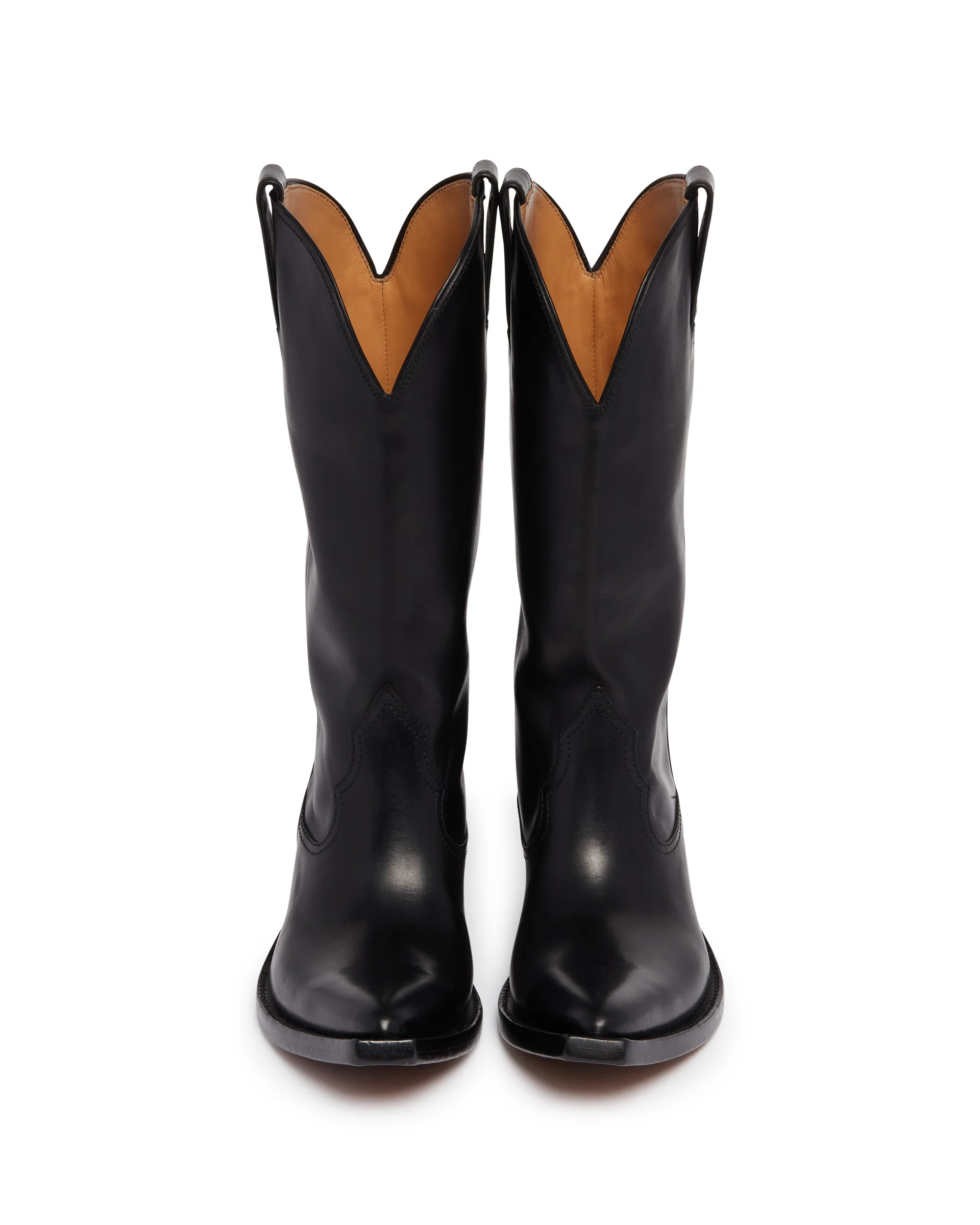 Stivali Heel-less Western Neri - Image 4