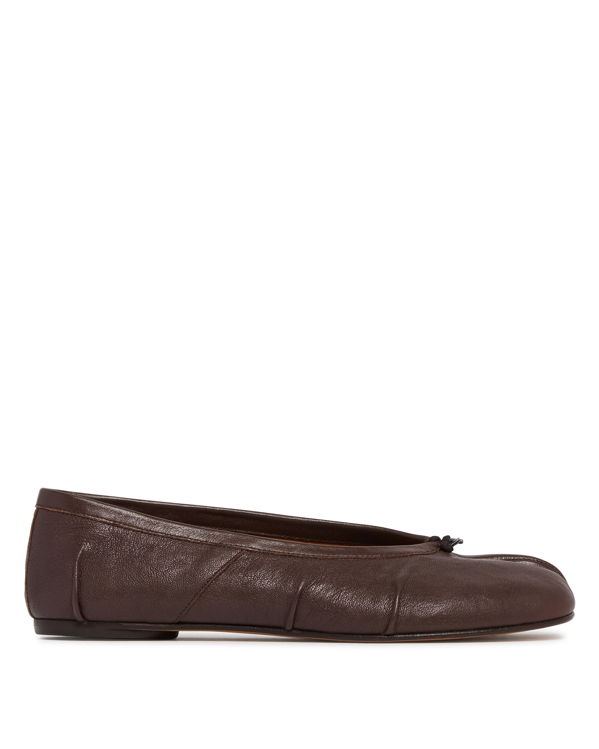 Ballerine Tabi In Pelle Marroni