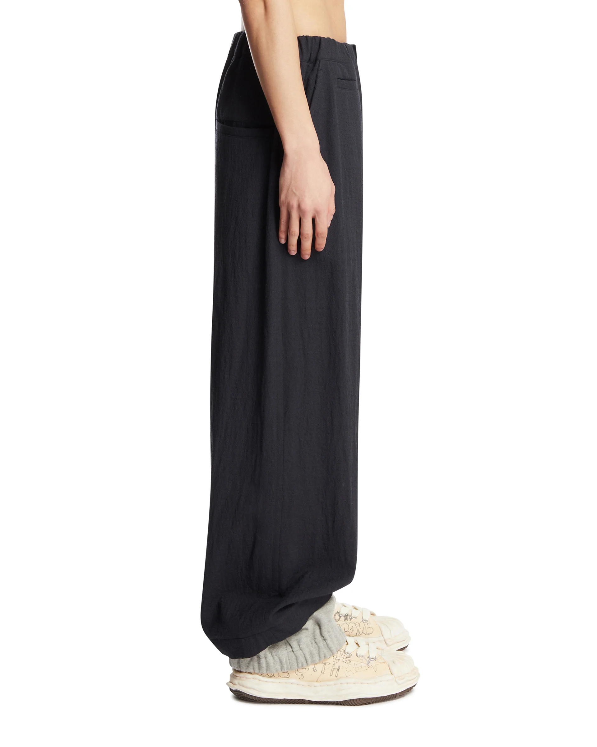 Pantaloni Relaxed In Cotone Blu - Image 4