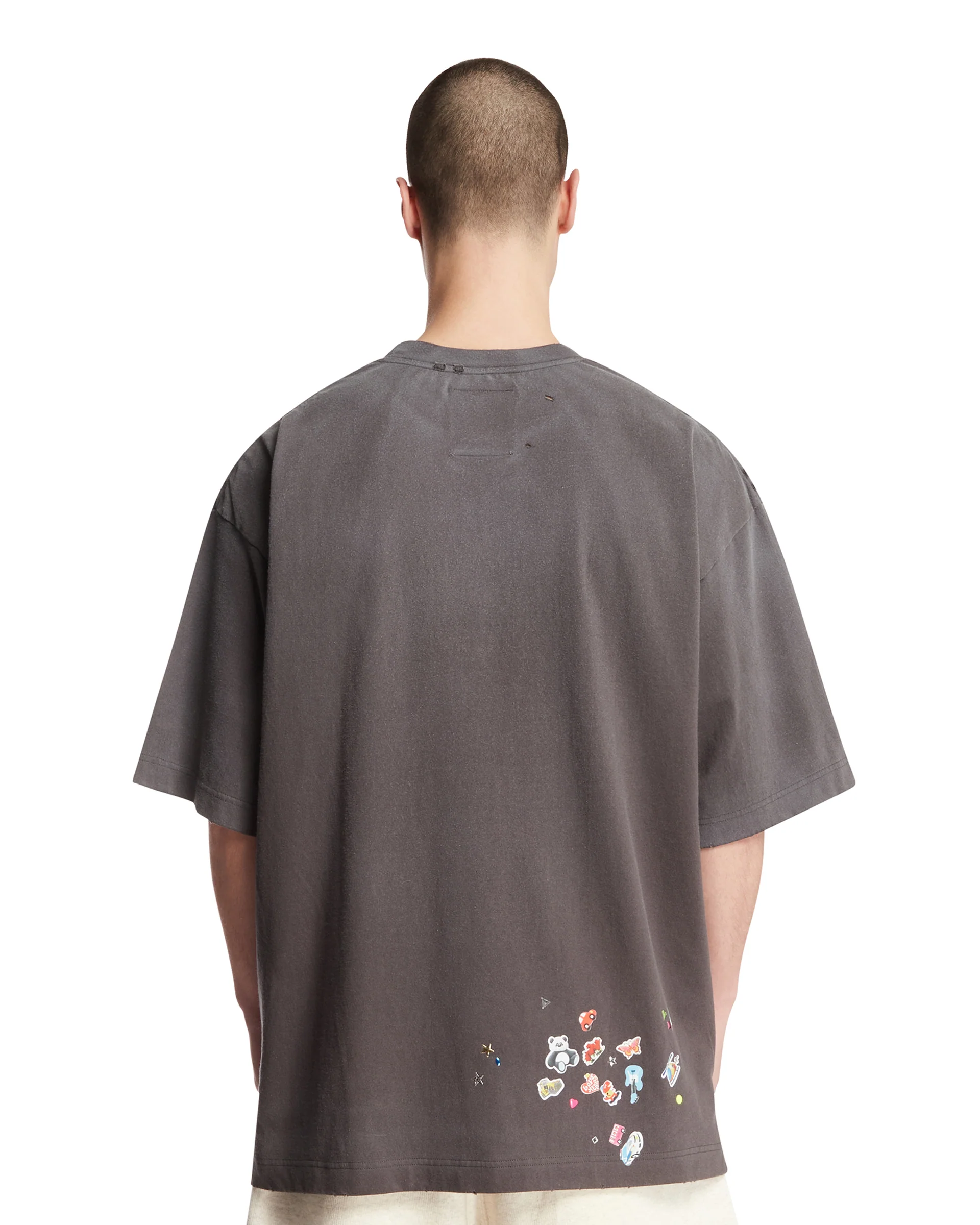 T-Shirt Con Decorazioni Grigia - Image 5