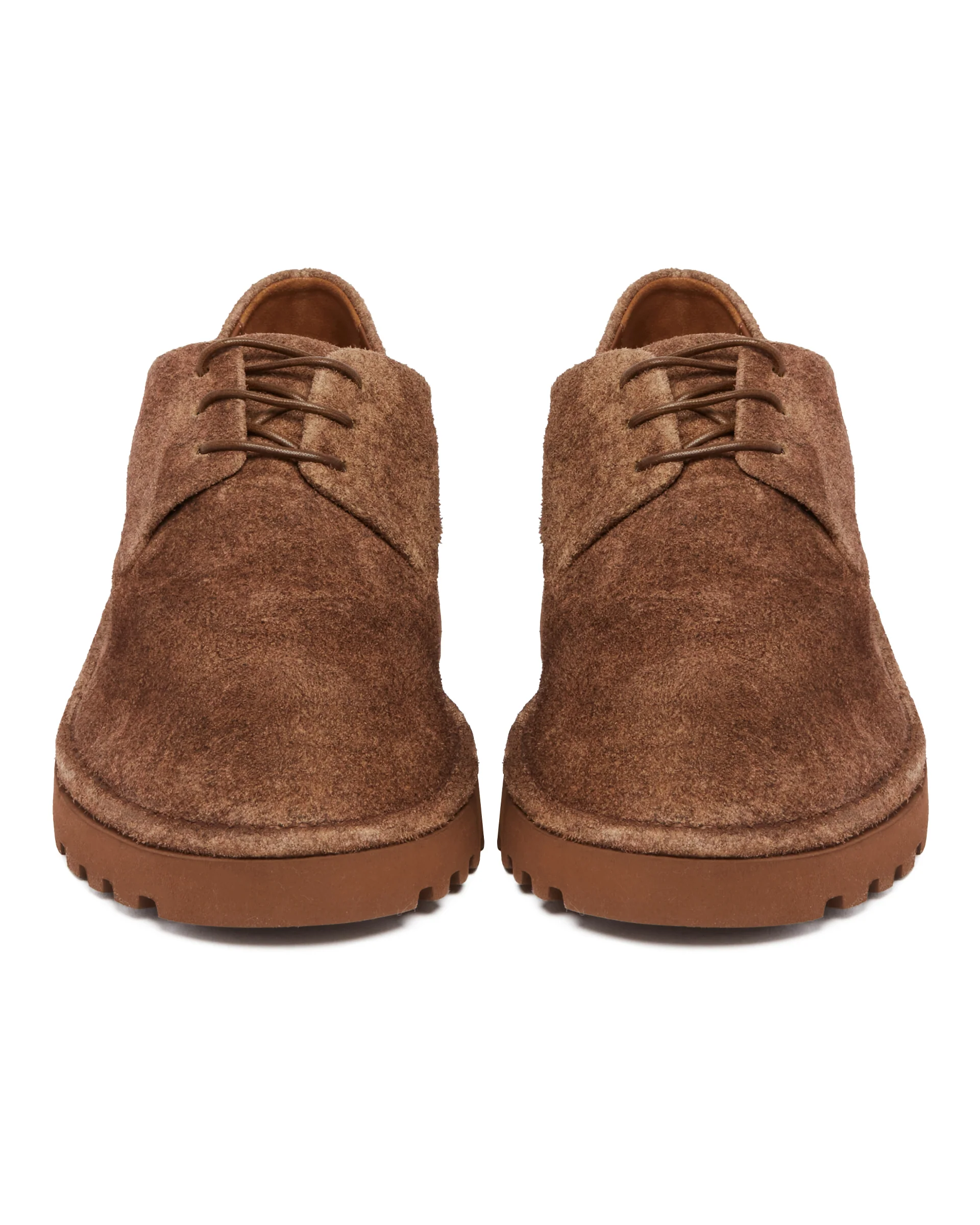 Scarpe Derby In Suede Marroni - Image 4
