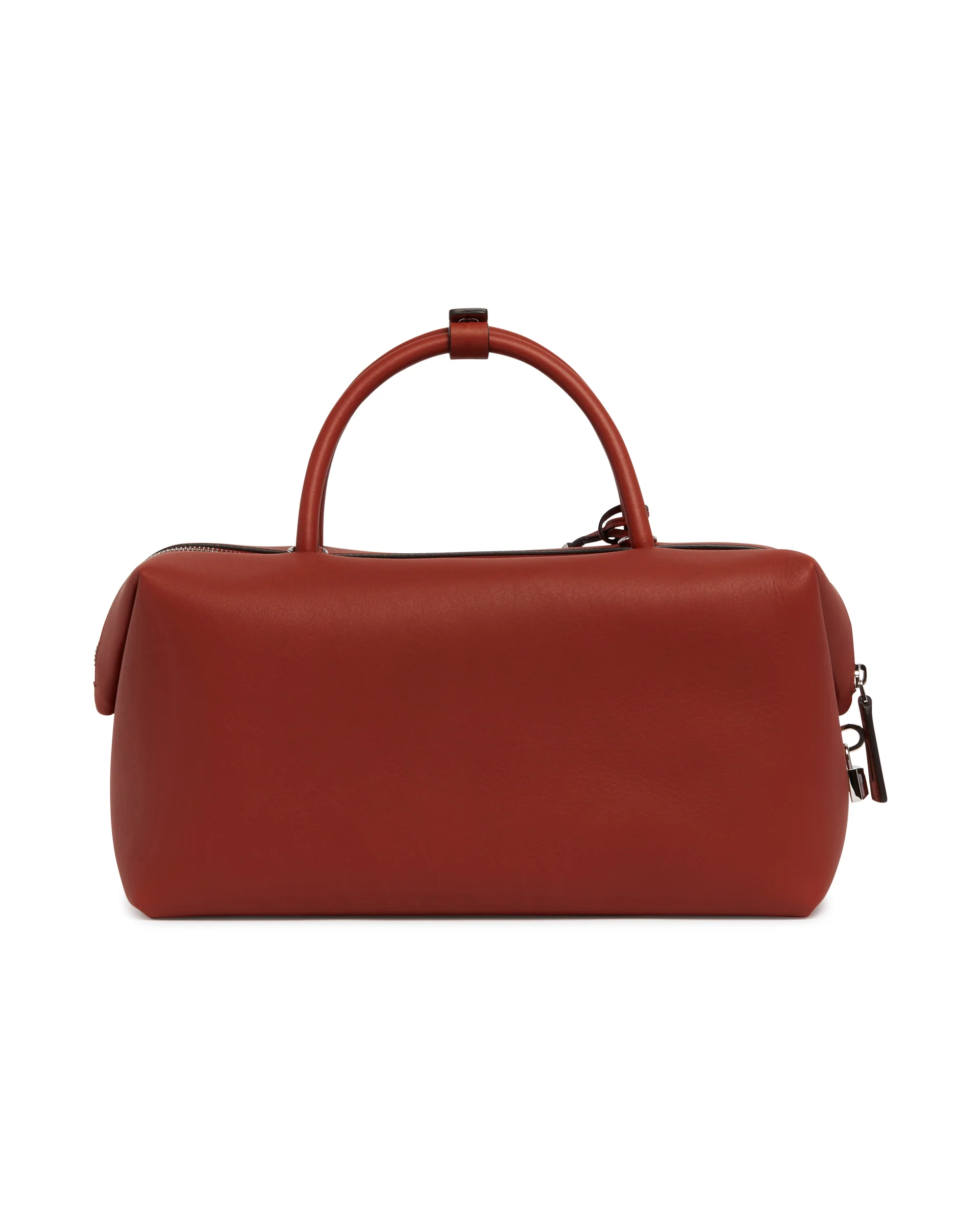 Borsa Bauletto Large Holdall Cargo in Pelle Ruggine - Image 6